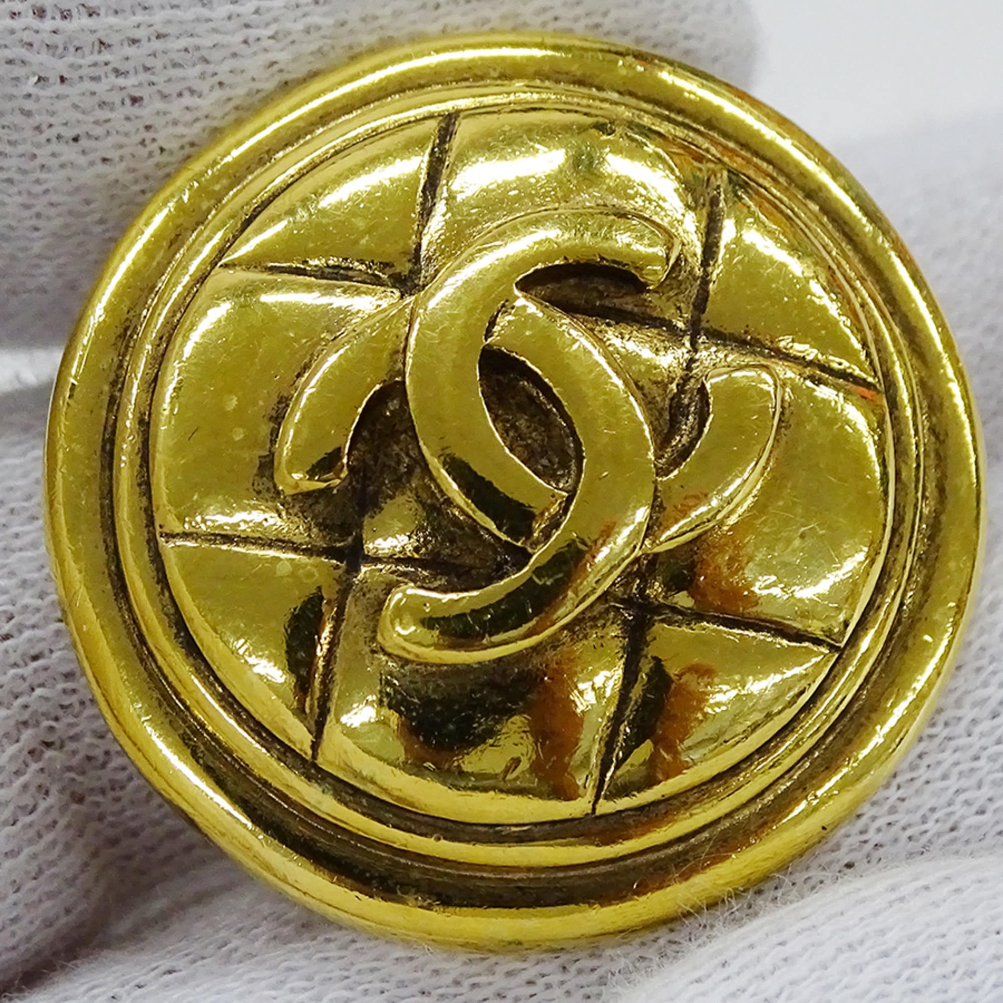 CC Logo Clip-On Earrings Metal