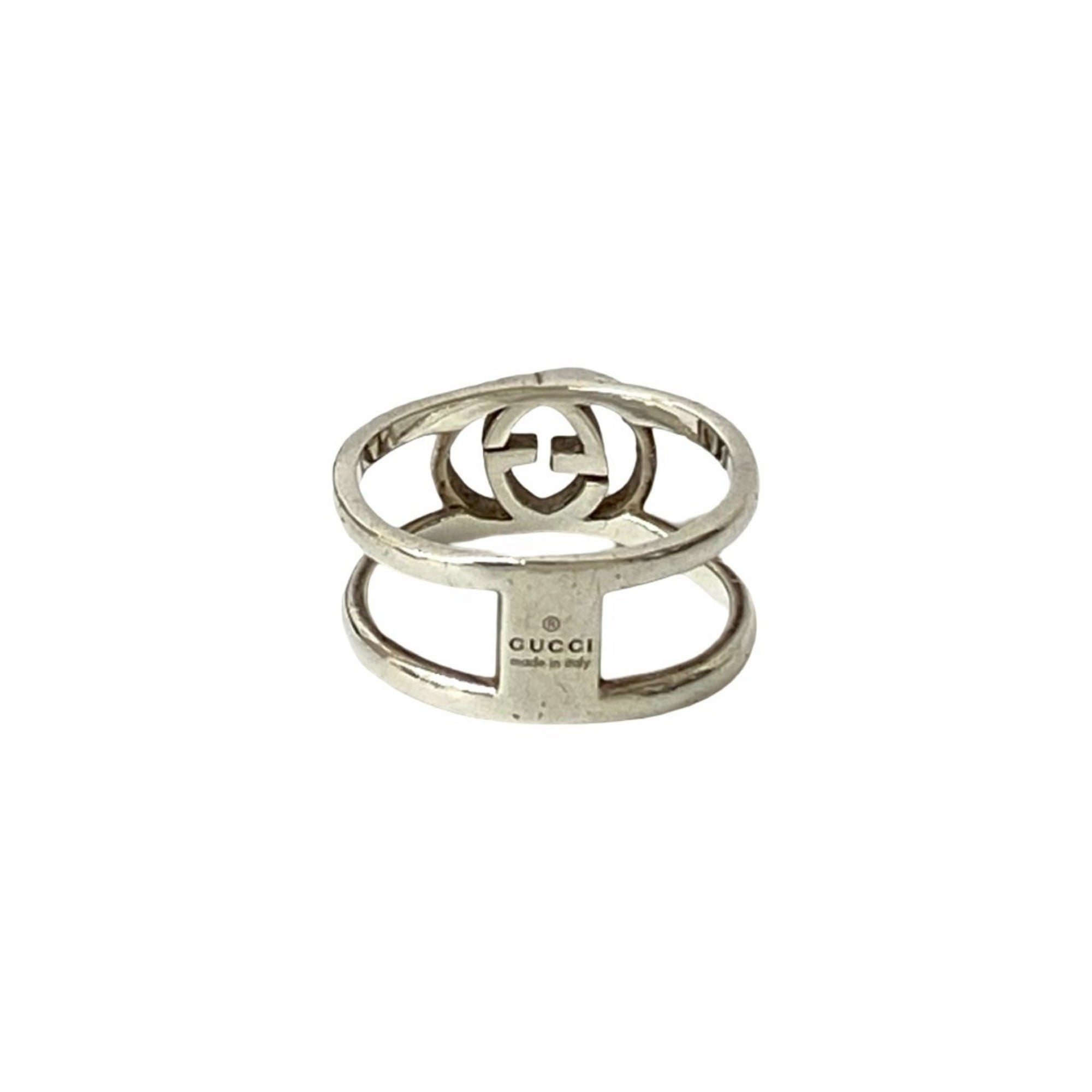 Interlocking G Ring Sterling Silver