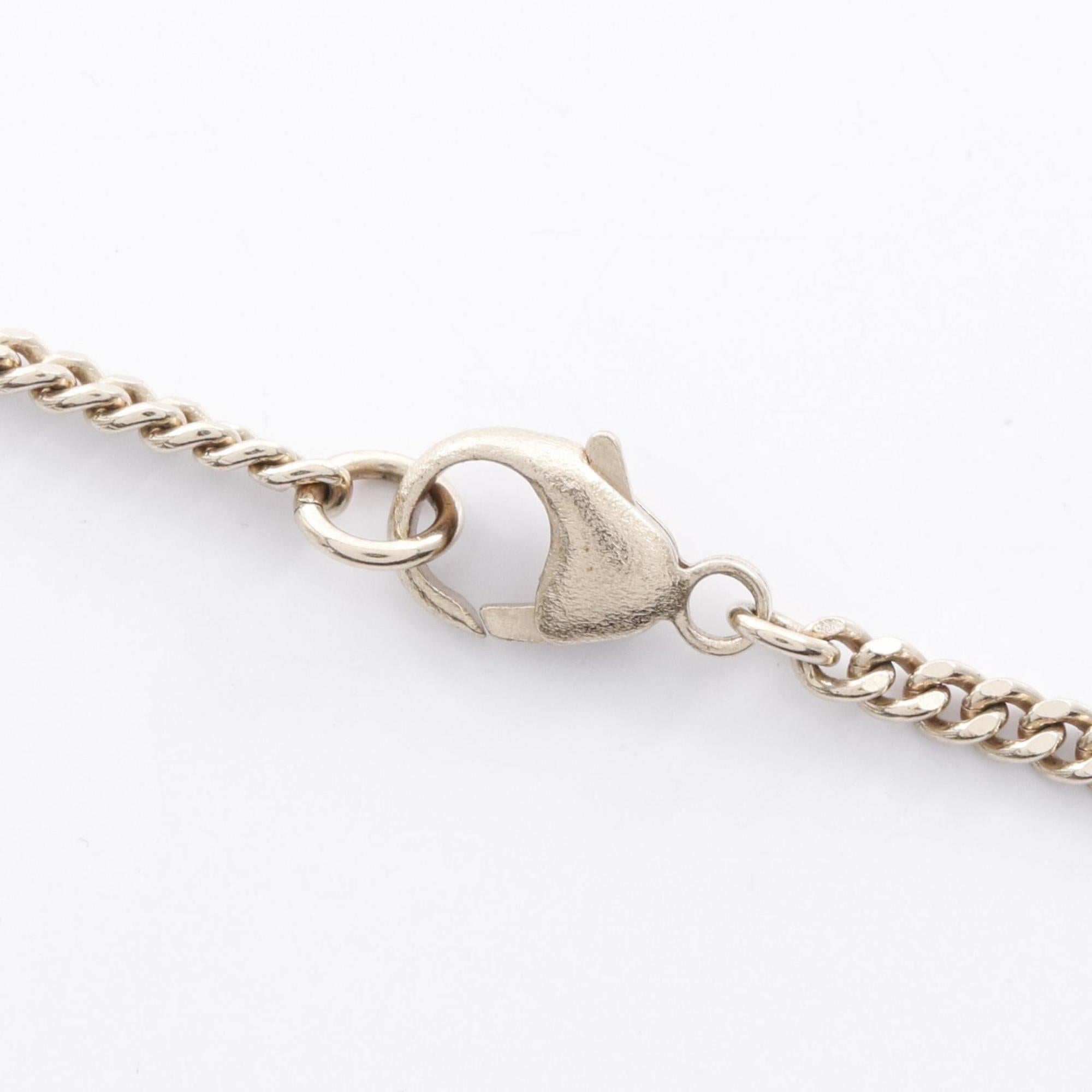 CC Logo Pendant Necklace Metal
