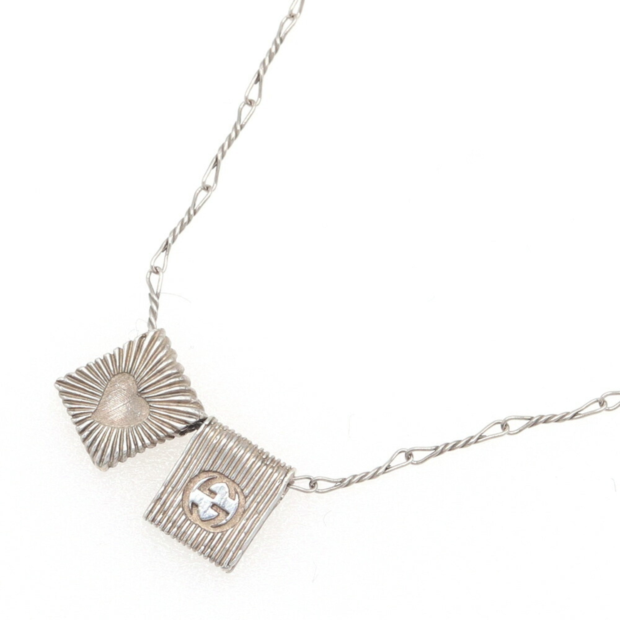 Heart Pendant Necklace Sterling Silver