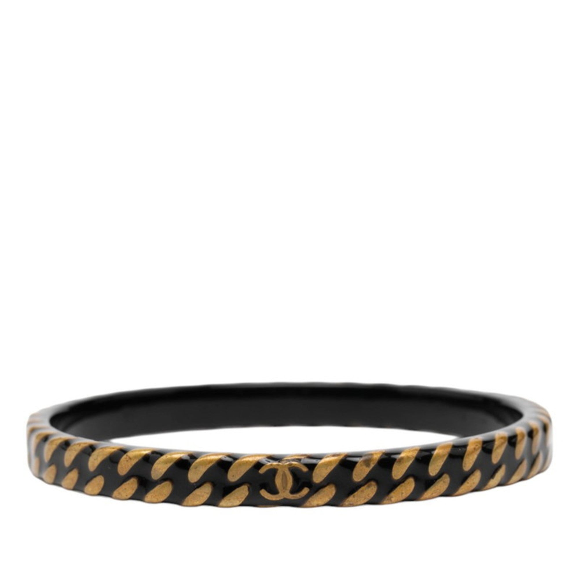 Vintage Bracelet Metal Black and Gold