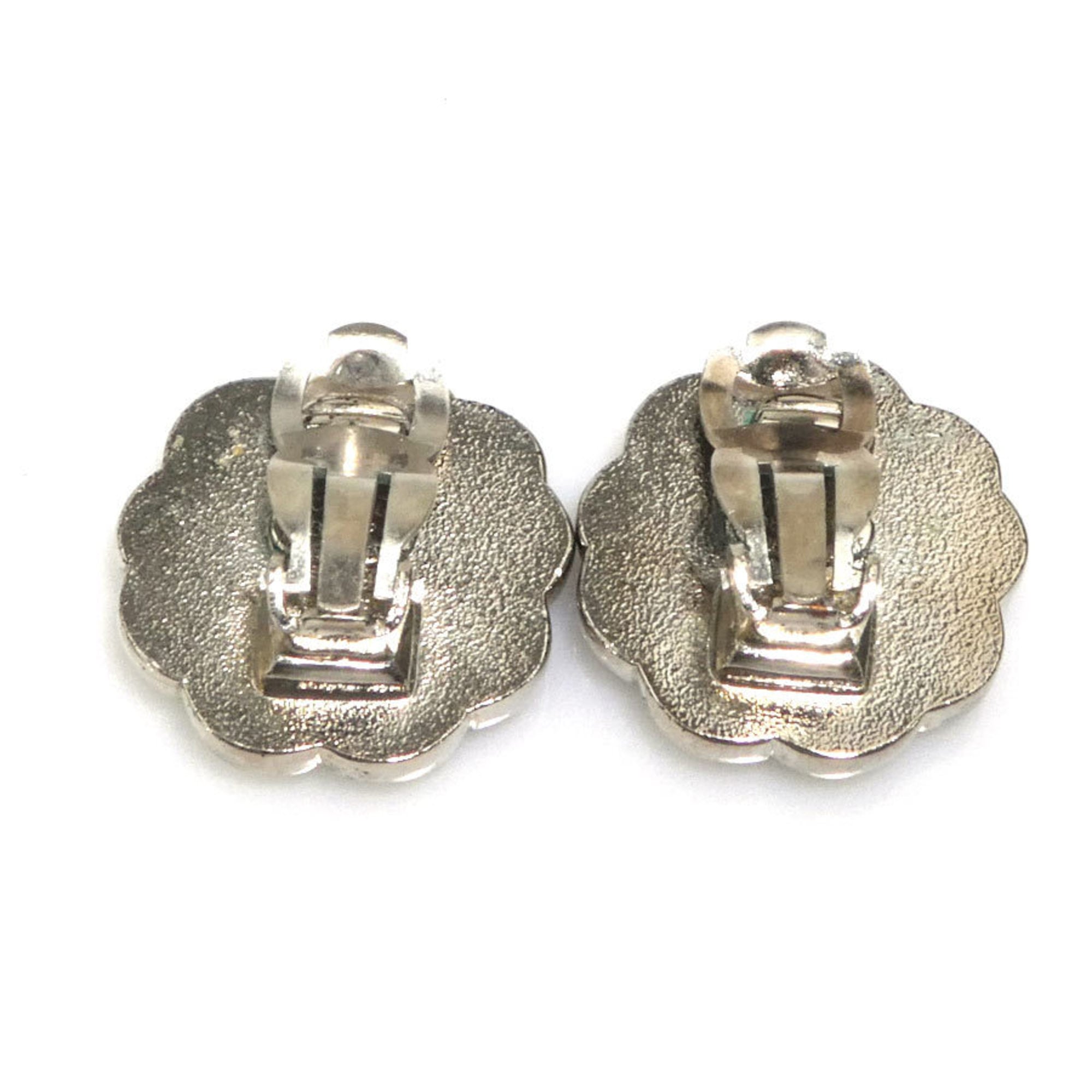Clip-On Earrings Metal and Shell