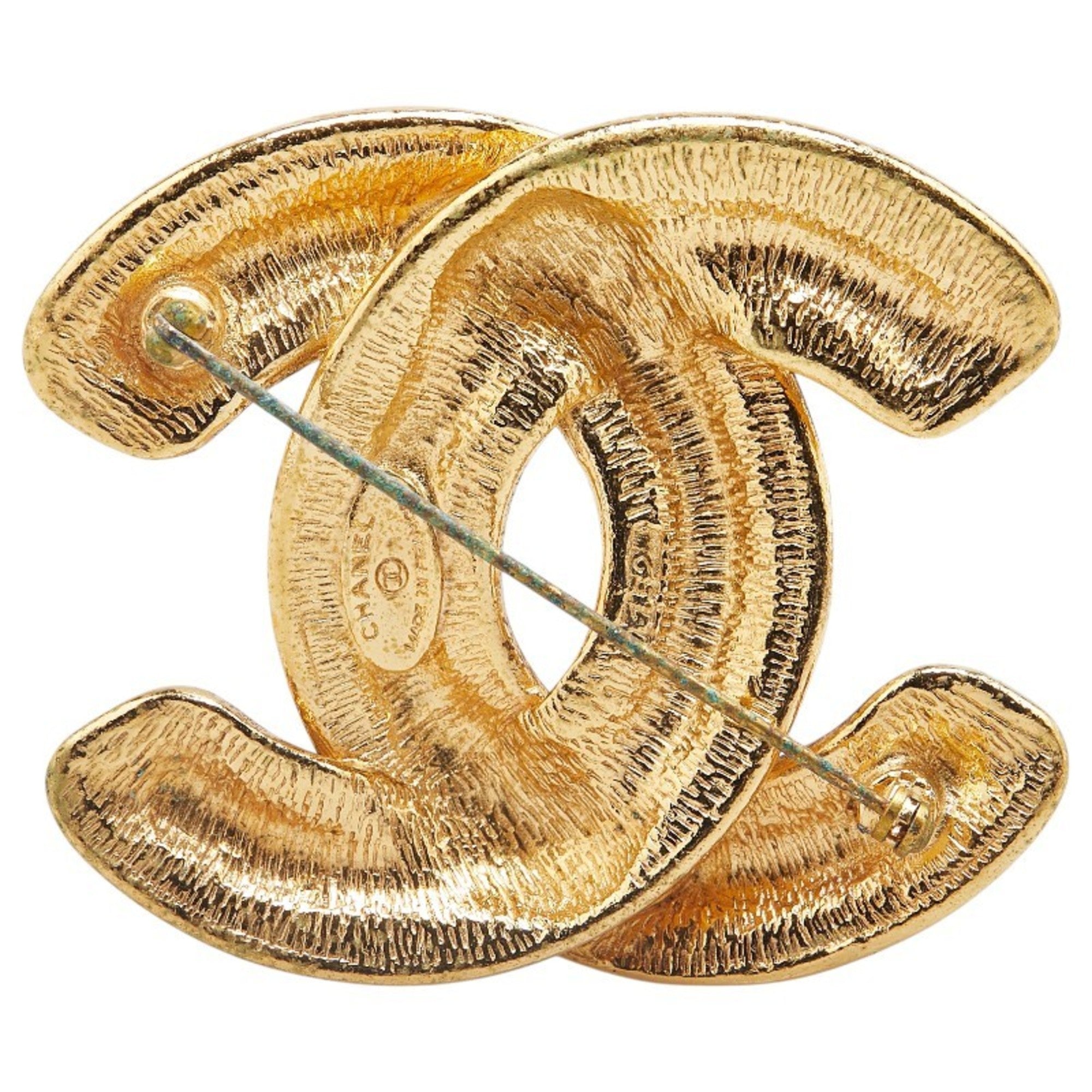 CC Logo Brooch Metal
