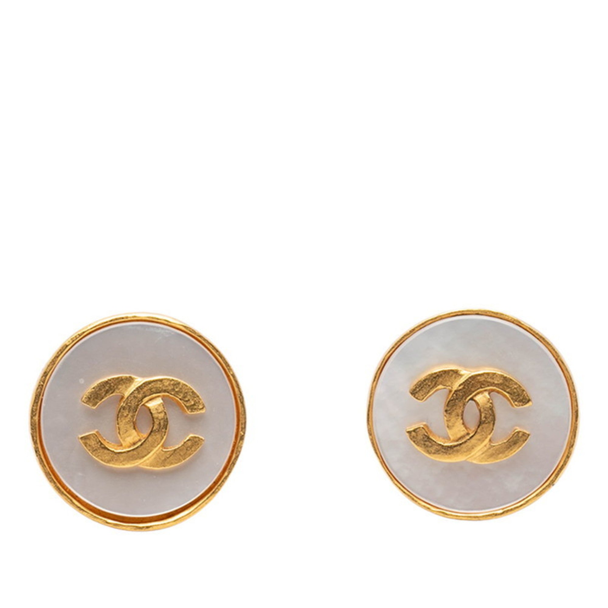 CC Logo Clip-On Earrings Metal