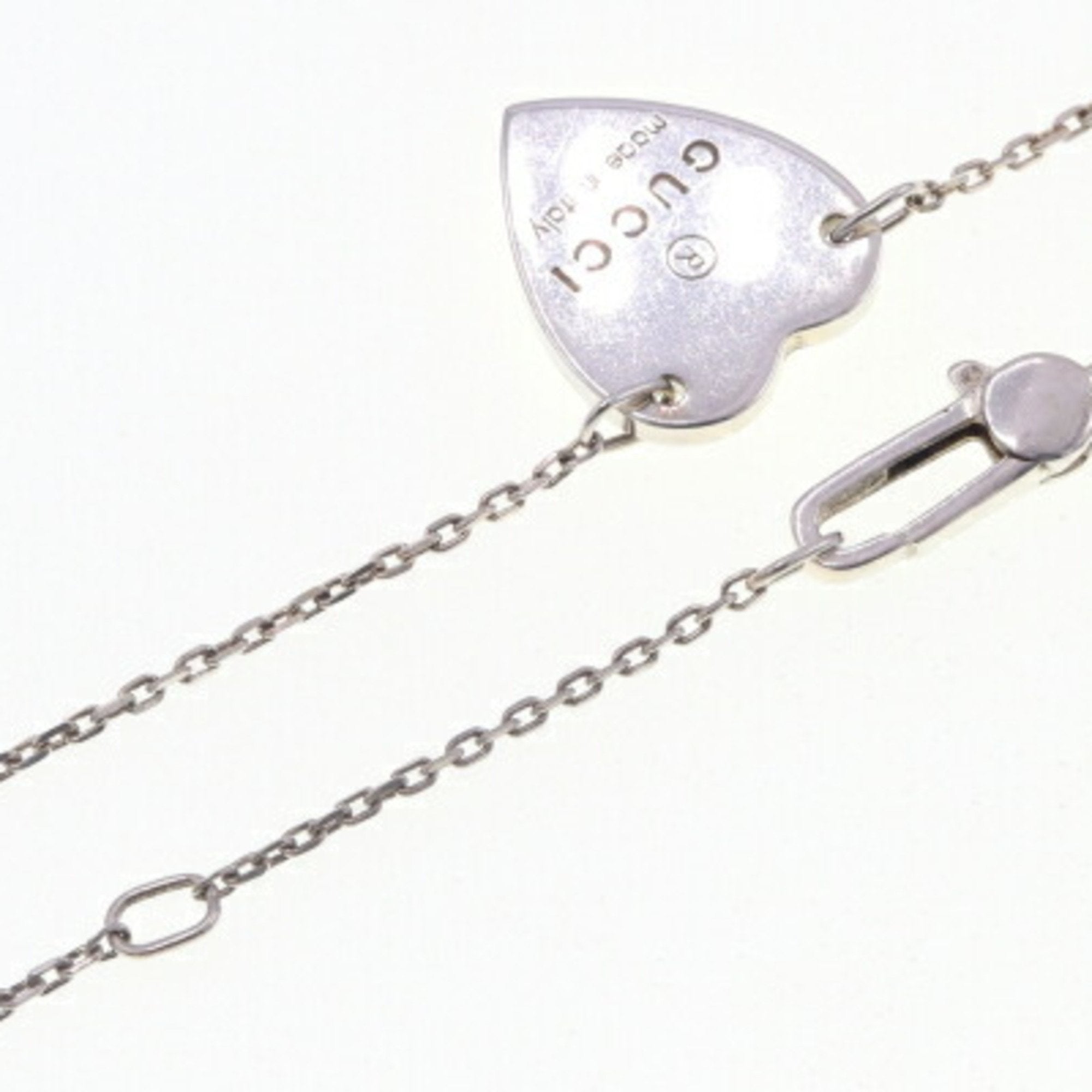 Heart Motif Pendant Necklace Sterling Silver