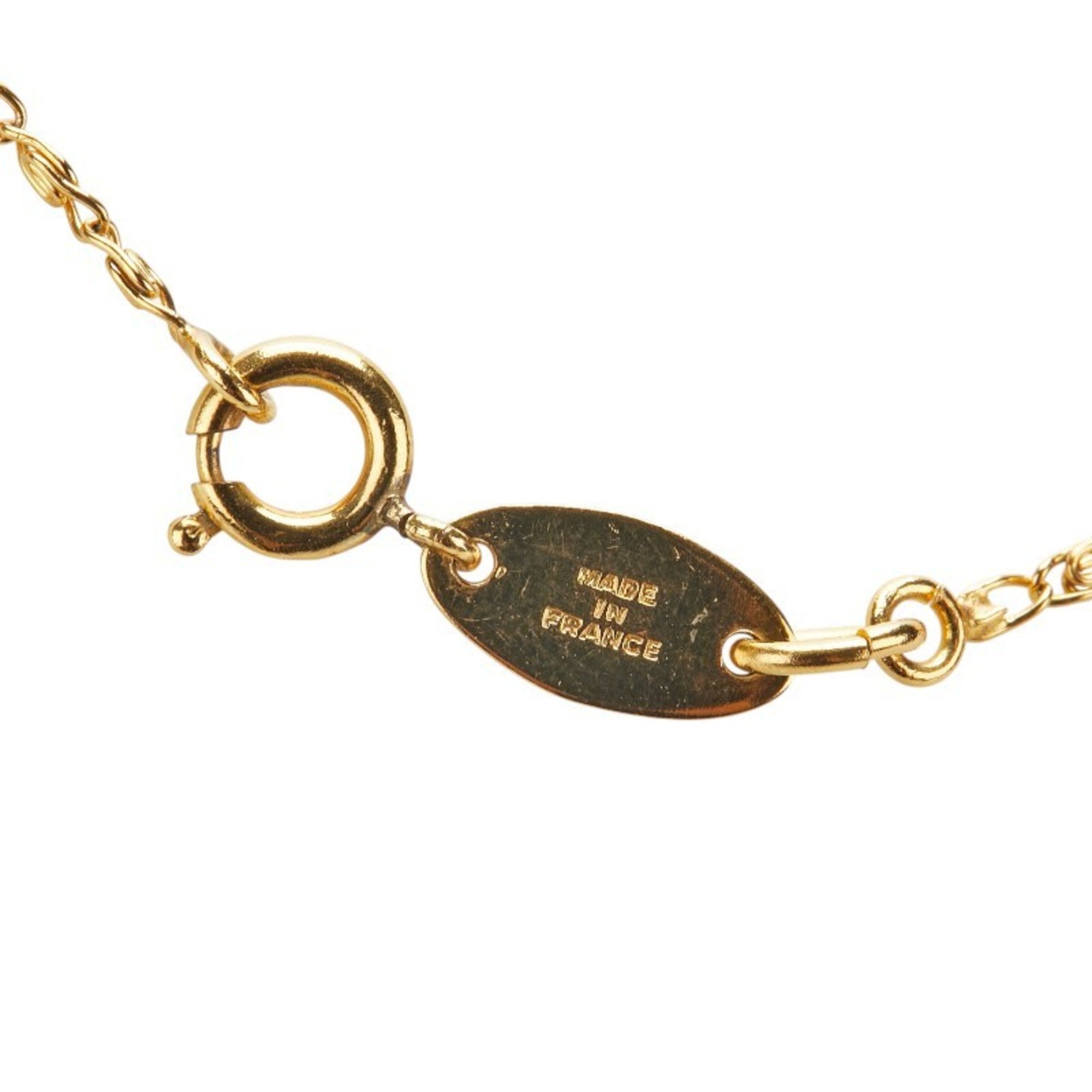 CC Logo Pendant Necklace Metal