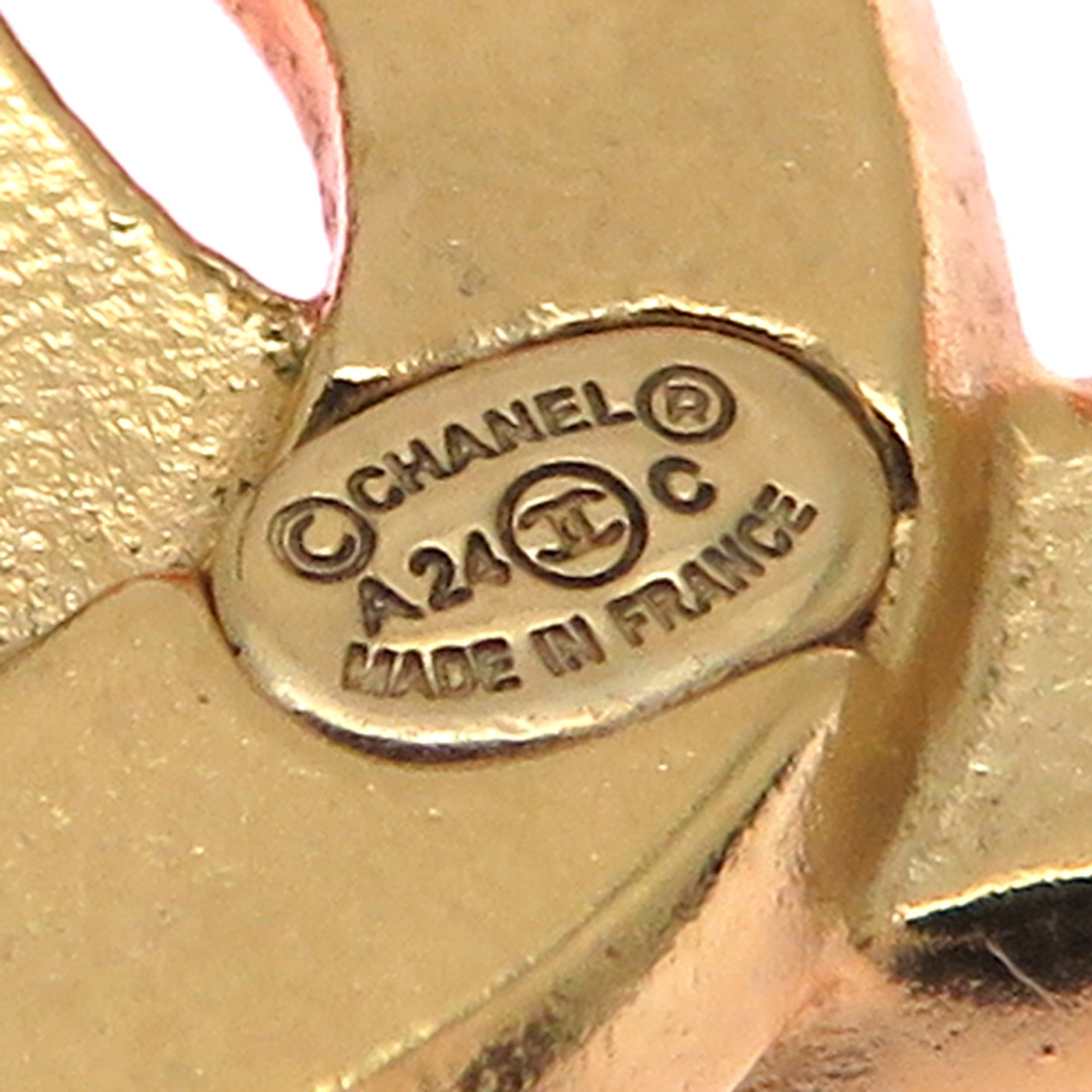 CC Logo Earrings Metal Gold-Tone Metal