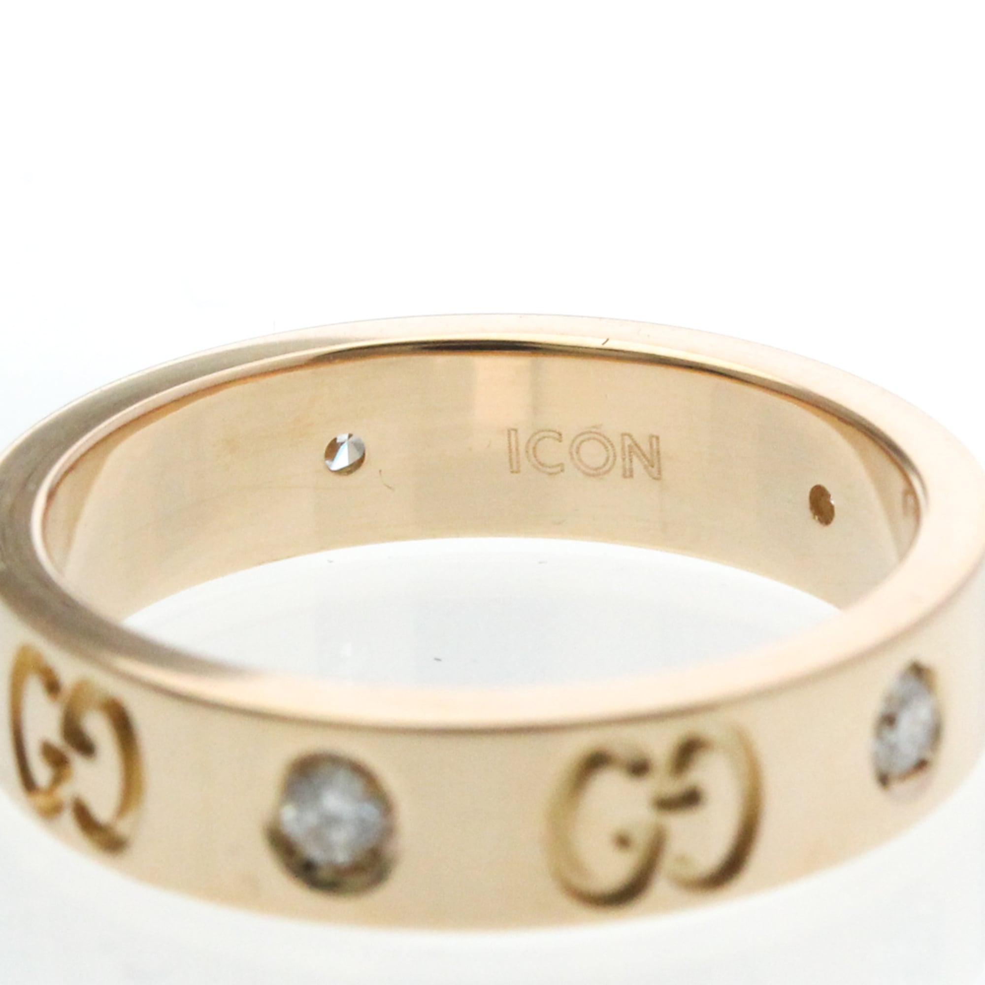 Band Ring 18K Rose Gold and Diamond