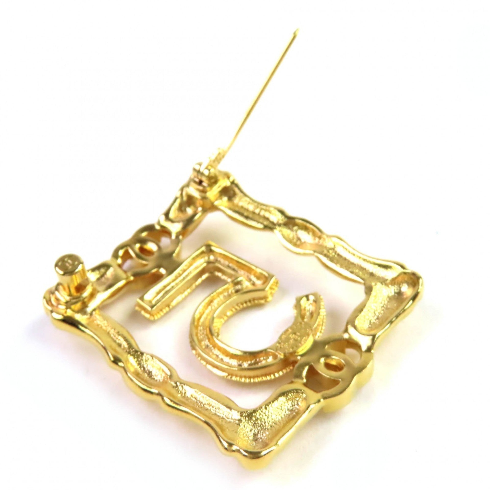 CC Logo Brooch Metal