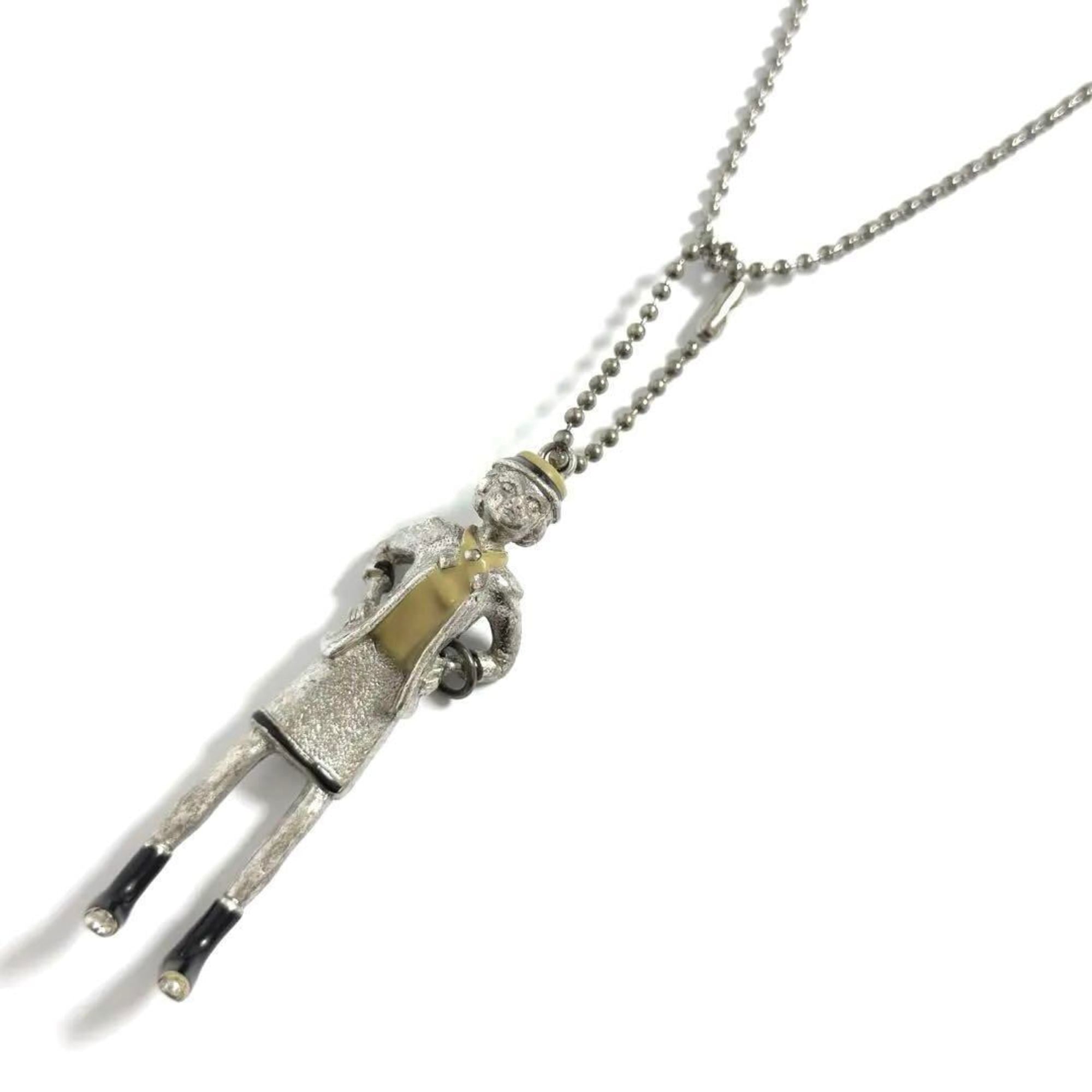 Vintage Mademoiselle Pendant Necklace Metal