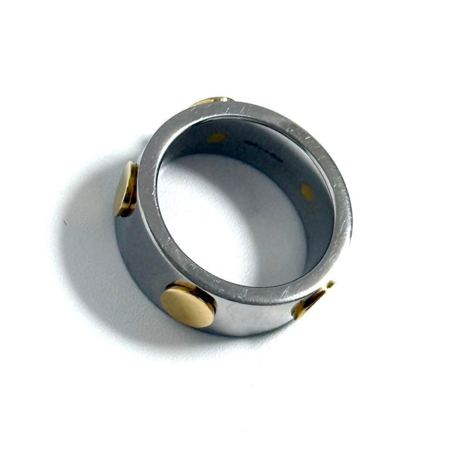 Ring Stainless Steel and Yellow Gold