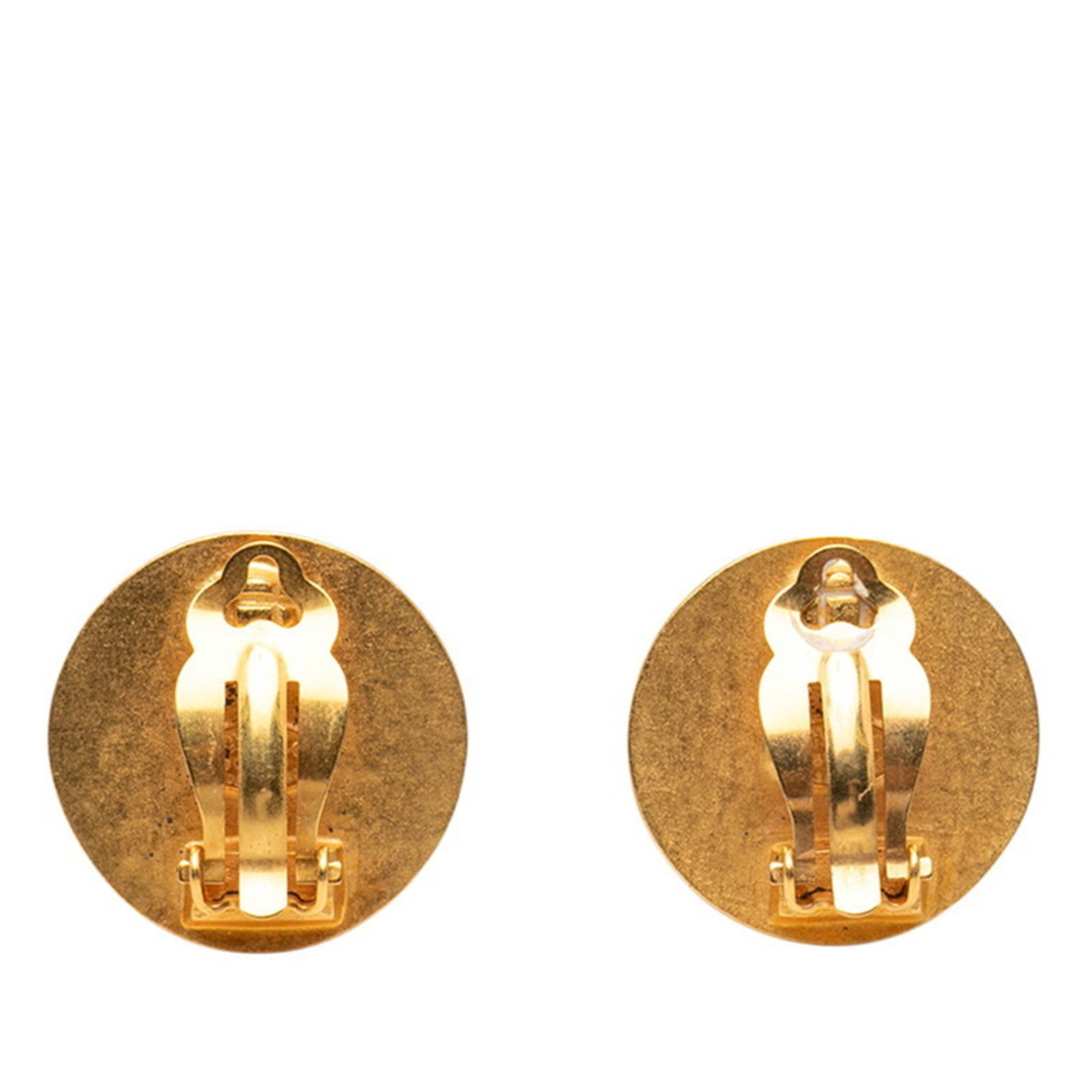 CC Logo Clip-On Earrings Metal