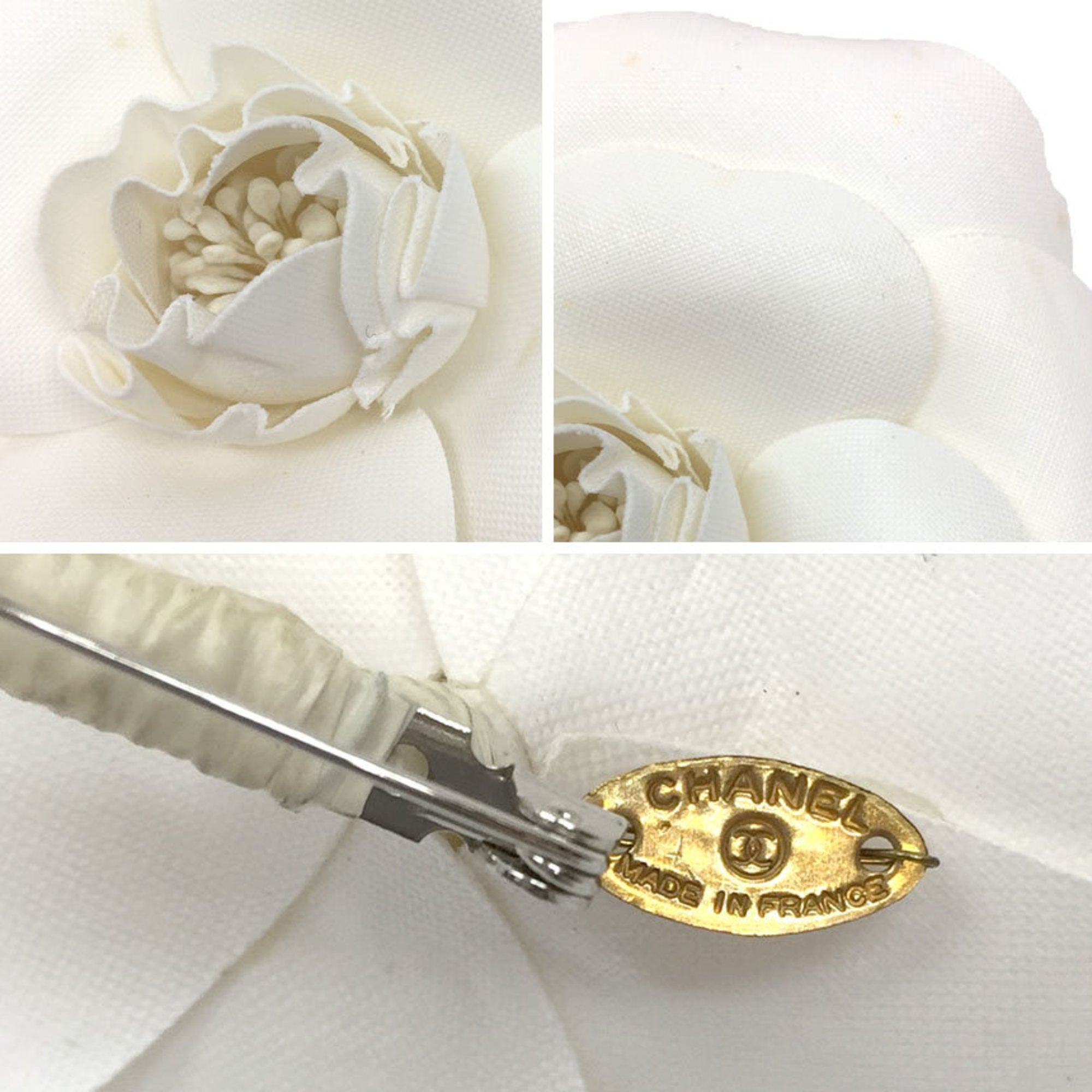 Camellia Corsage Brooch White