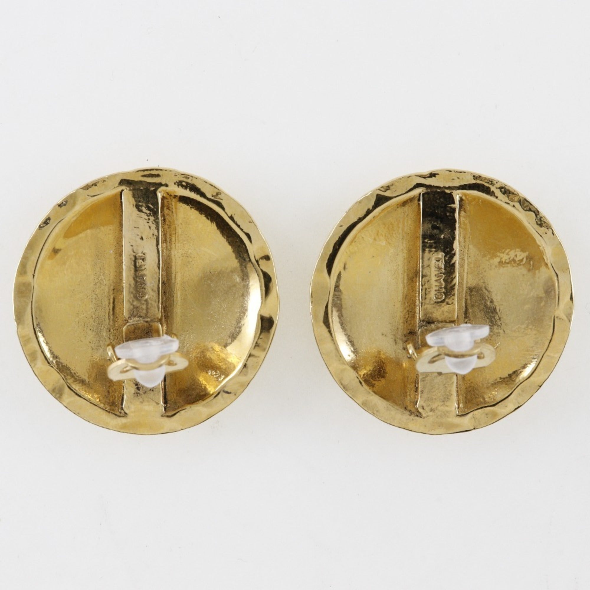CC Logo Clip-On Earrings Metal