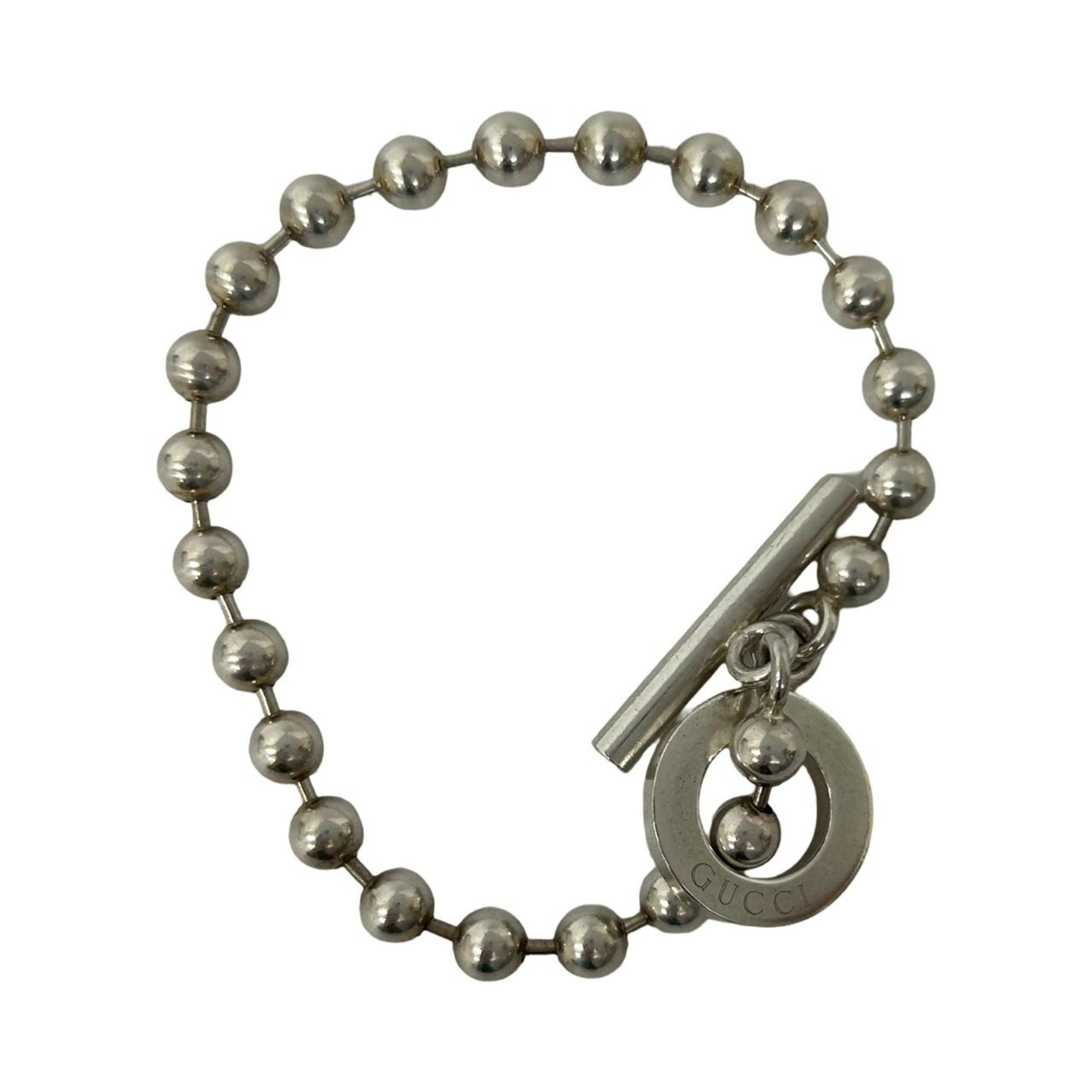 Engraved Ball Chain Bracelet Sterling Silver