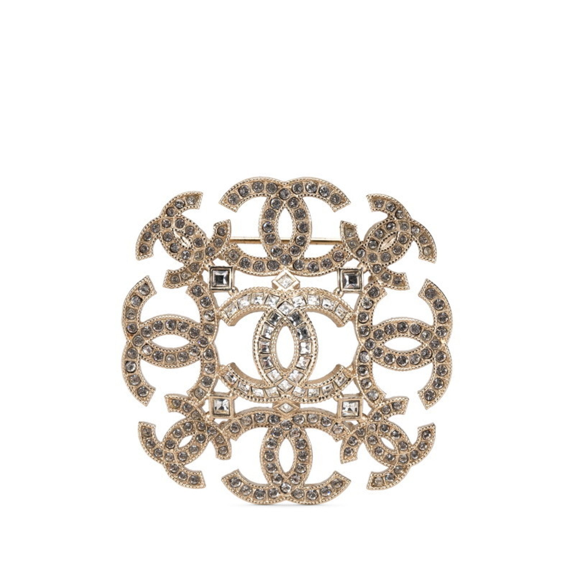 CC Logo Brooch Metal