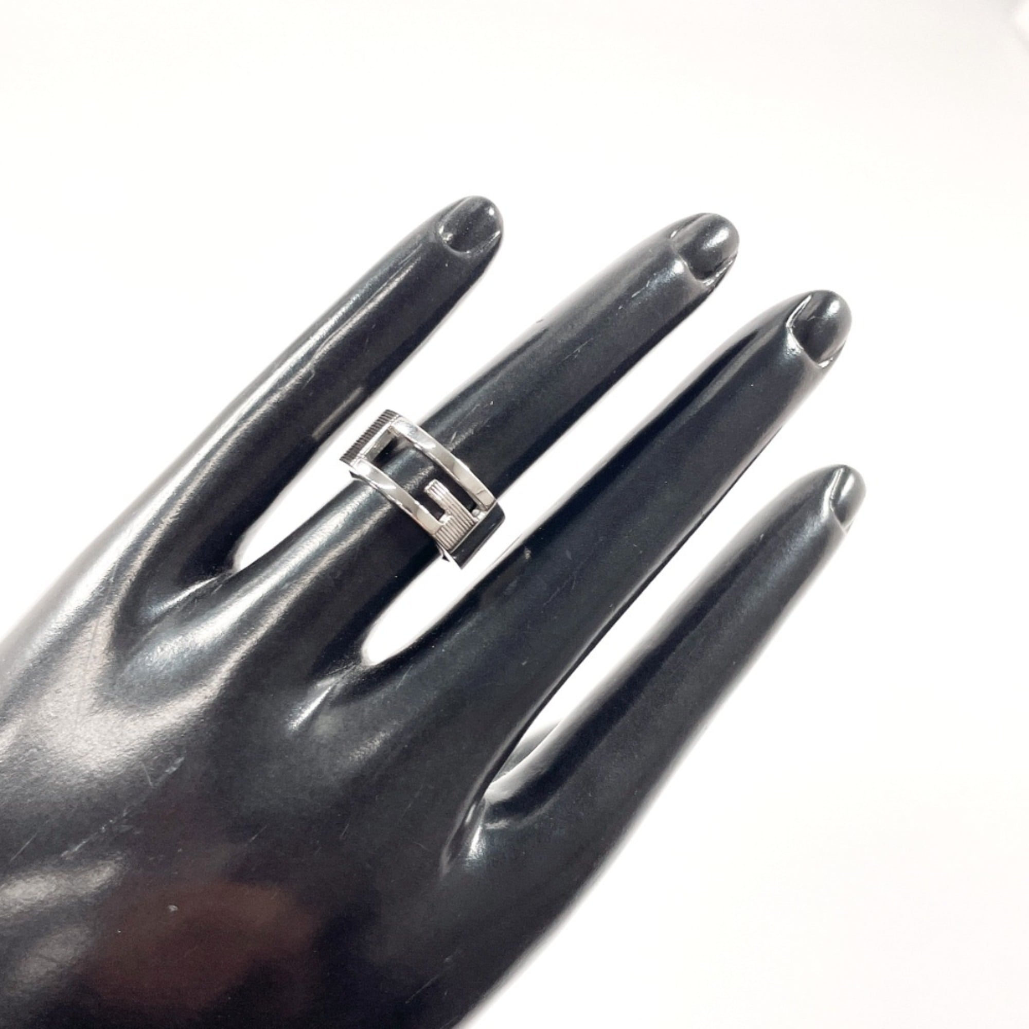 Cutout G Ring Sterling Silver