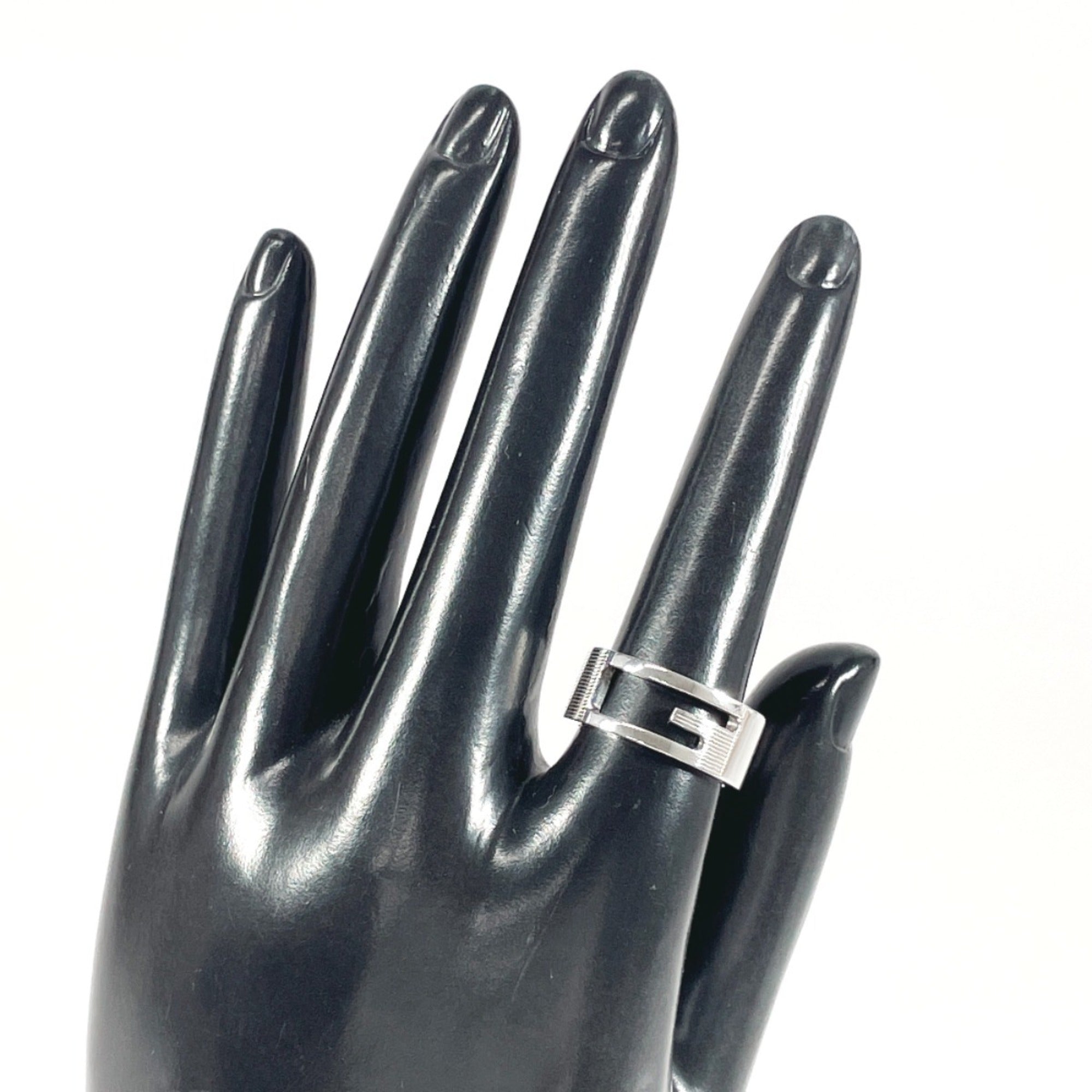 Cutout G Ring Sterling Silver