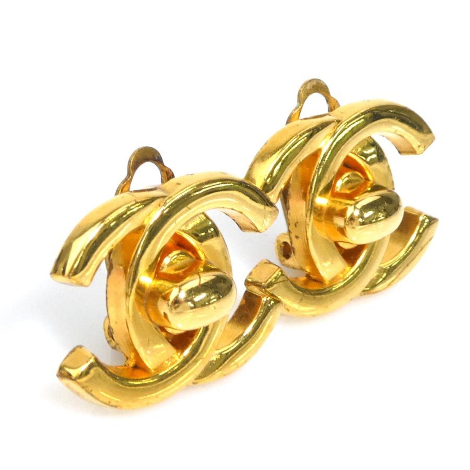 Earrings Gold-Tone Metal