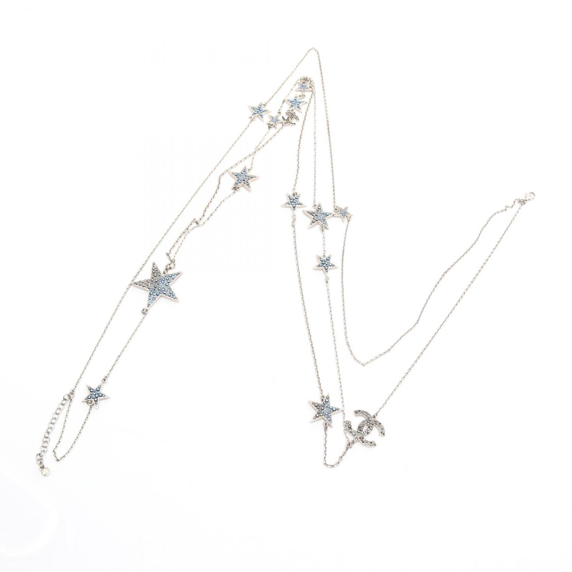 CC Logo Star Pendant Necklace Sterling Silver