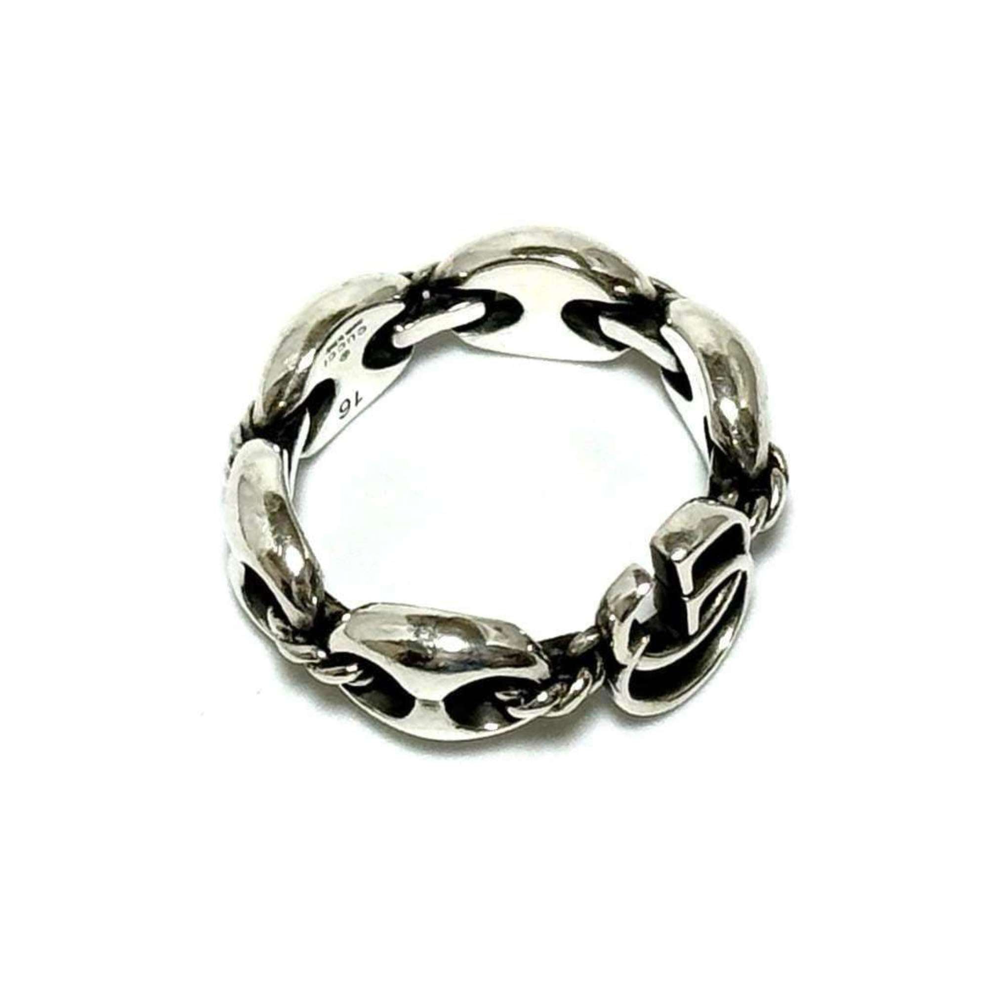 Anchor Chain Ring Sterling Silver