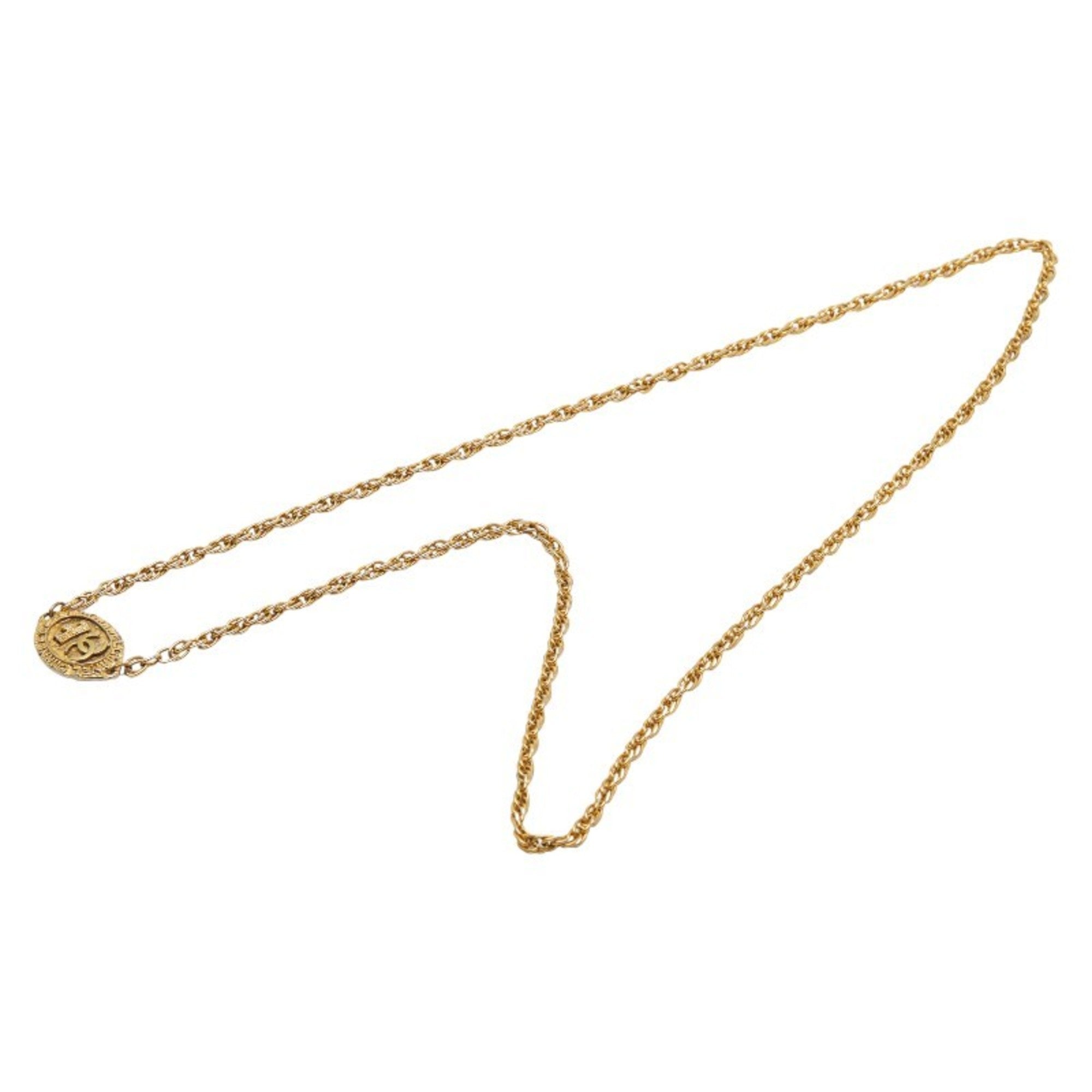 CC Logo Pendant Necklace Metal