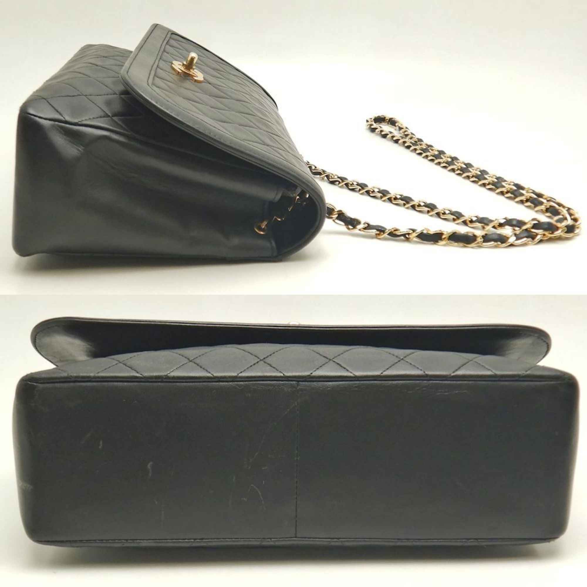 Vintage CC Chain Flap Bag Quilted Lambskin Medium