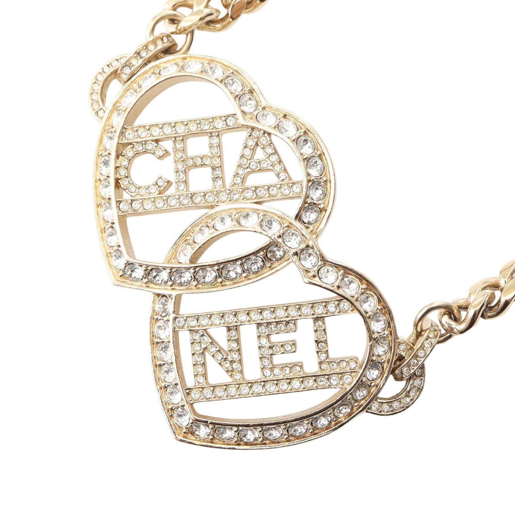 Choker Necklace Metal with Rhinestone