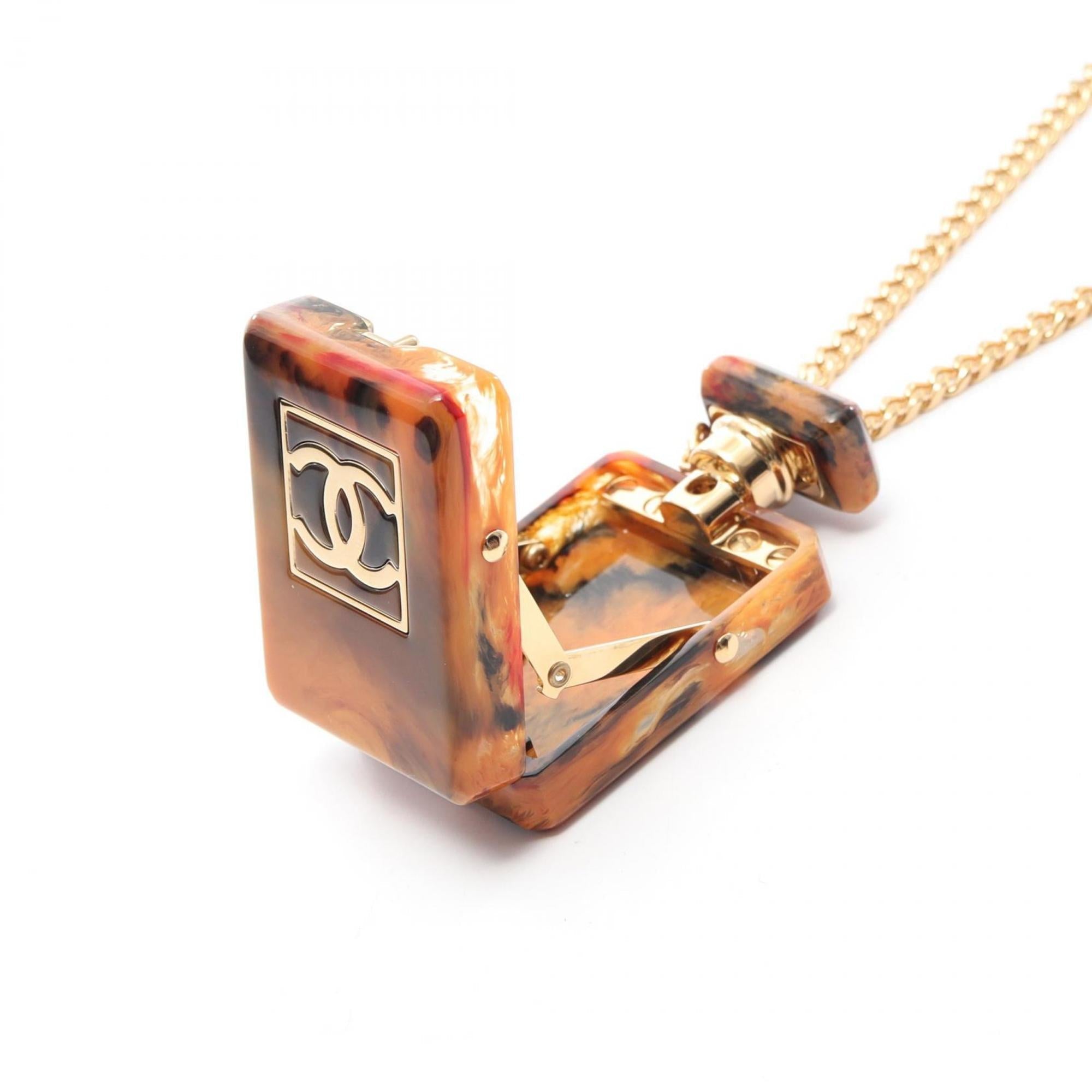 CC Logo Pendant Necklace Metal