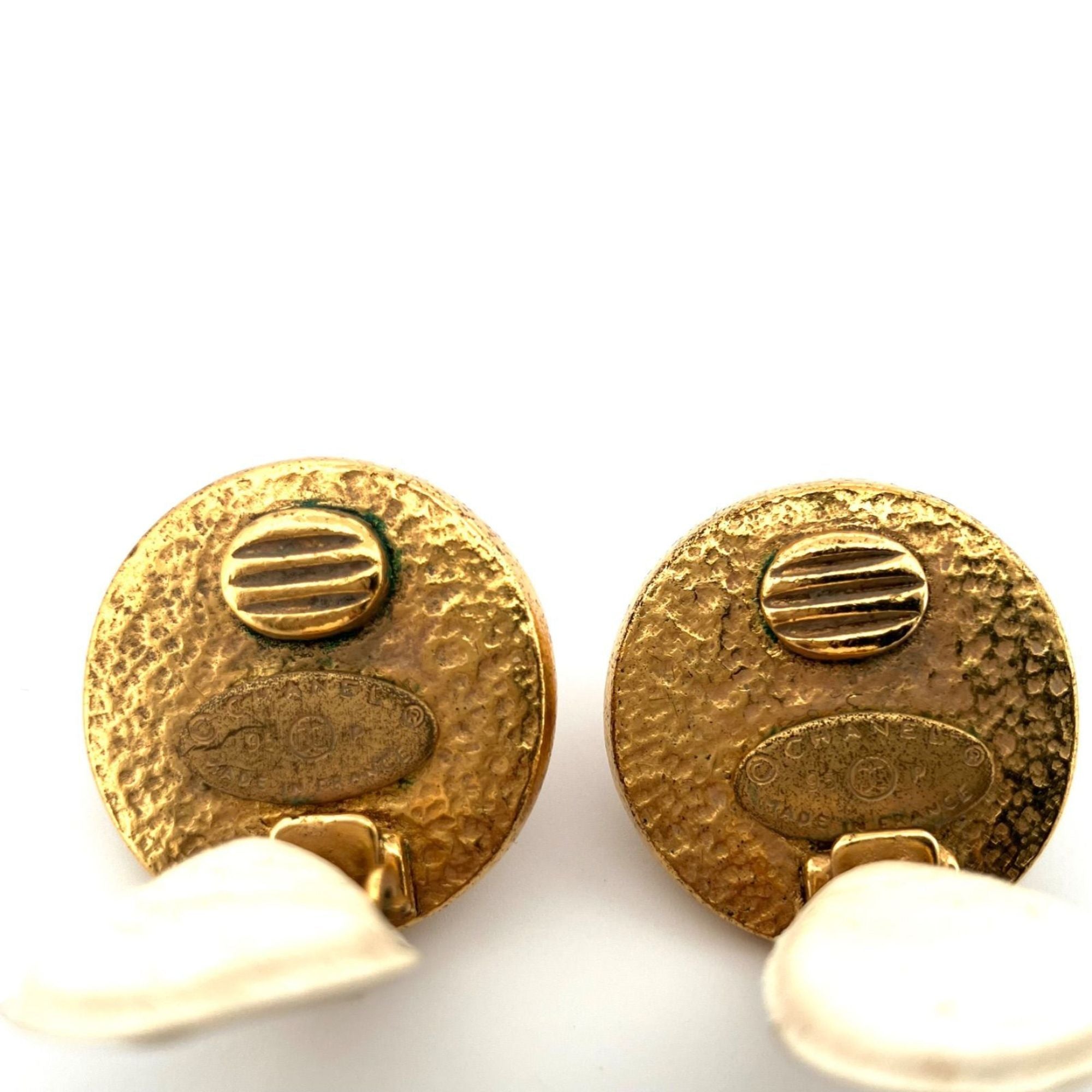 CC Logo Clip-On Earrings Metal