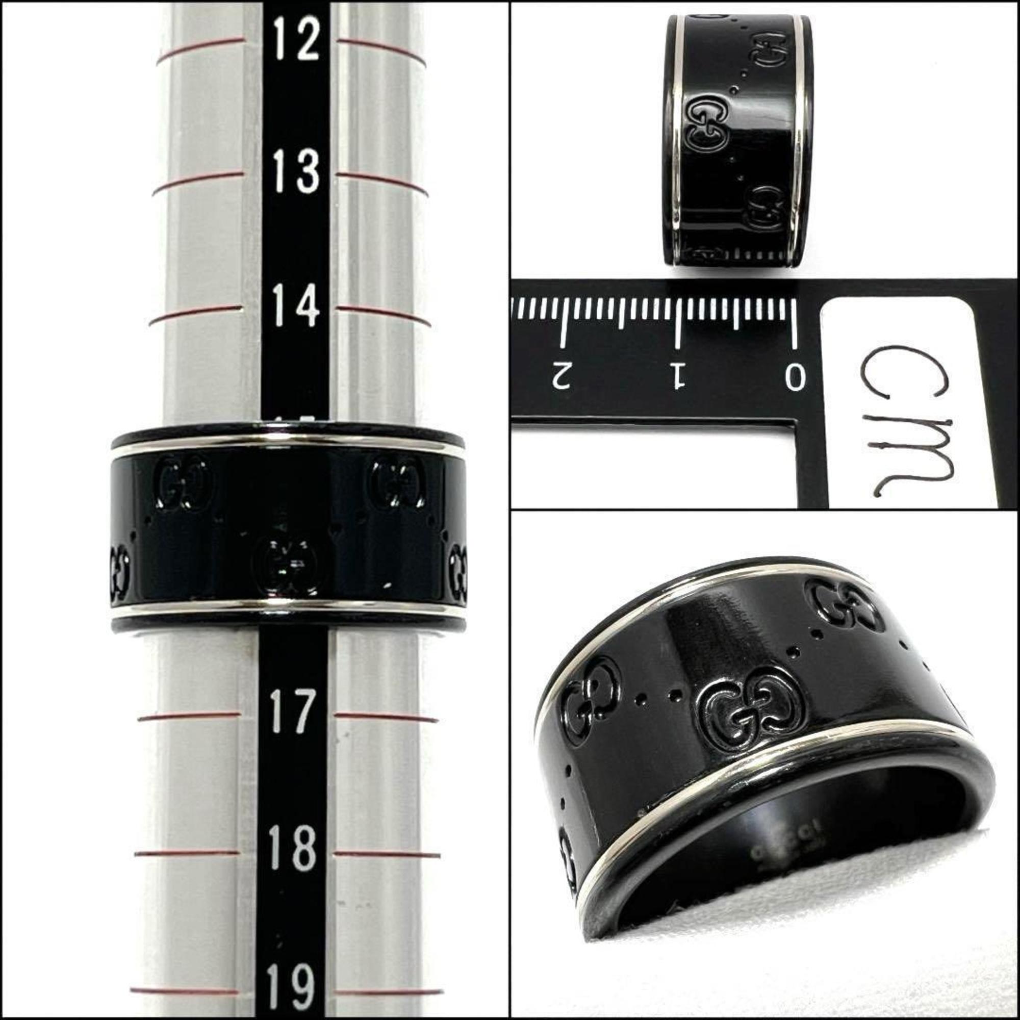 Band Ring 18K White Gold and Ceramic