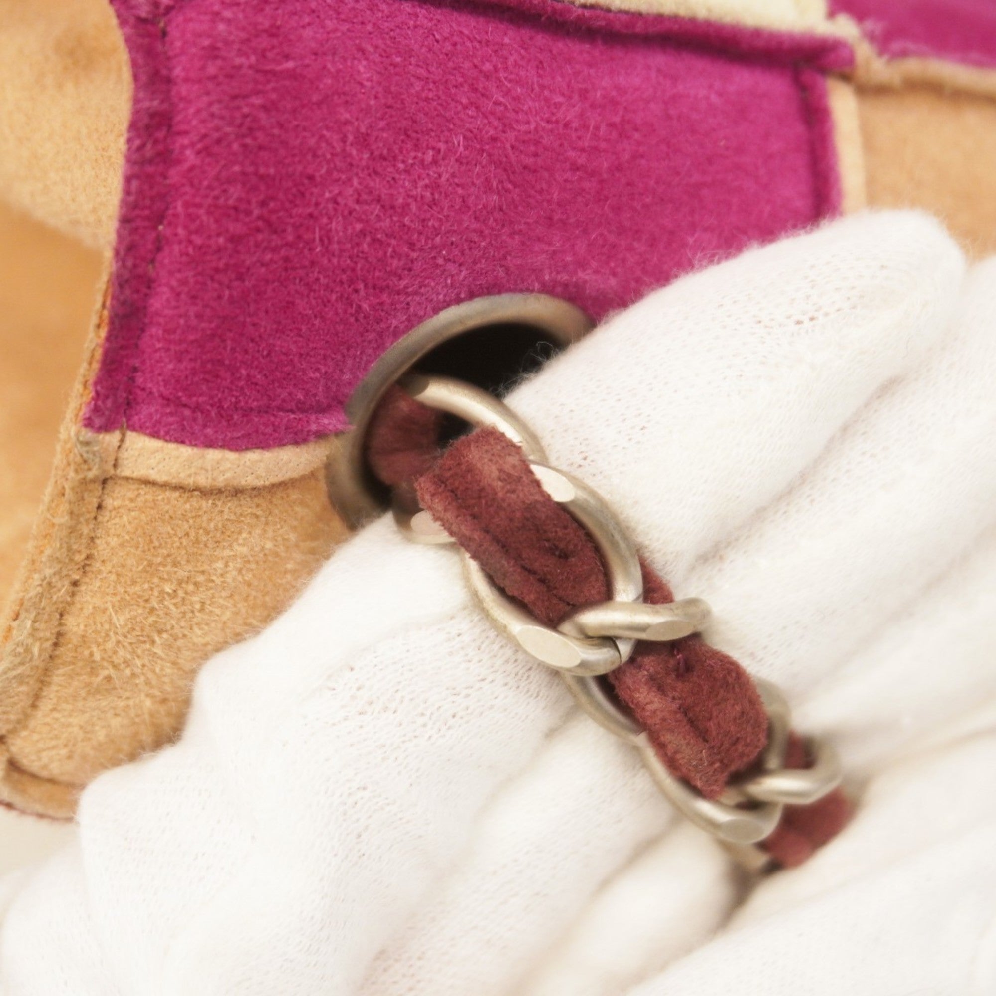 Reissue Flap Bag Suede Patchwork Medium