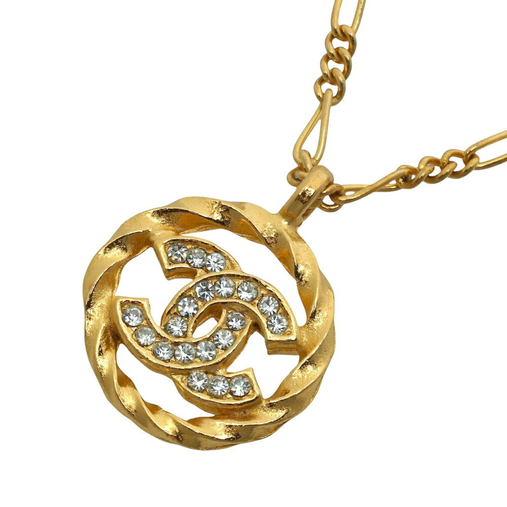 CC Logo Pendant Necklace Metal