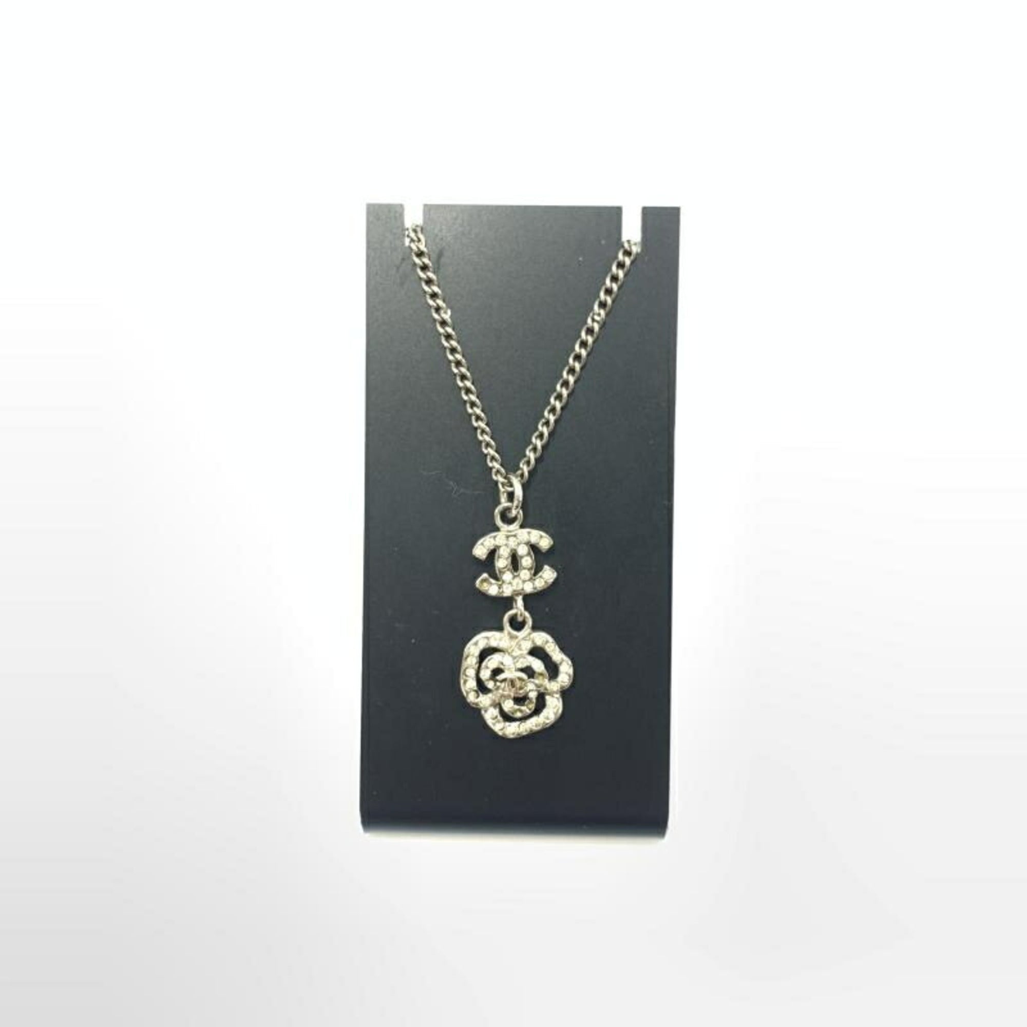 CC Logo Pendant Necklace Metal