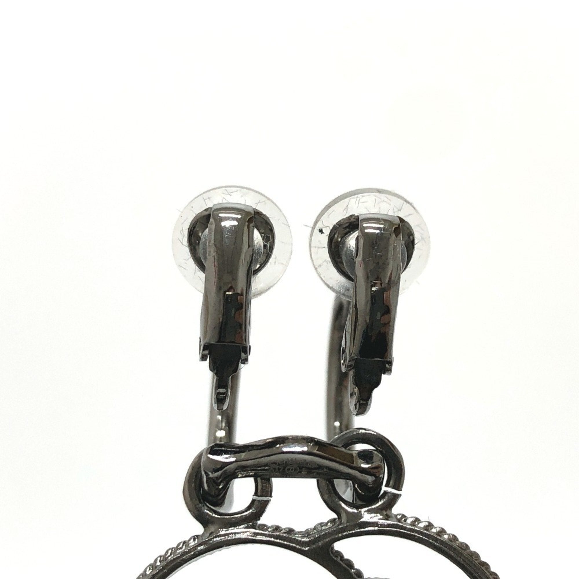 CC Logo Clip-On Earrings Metal