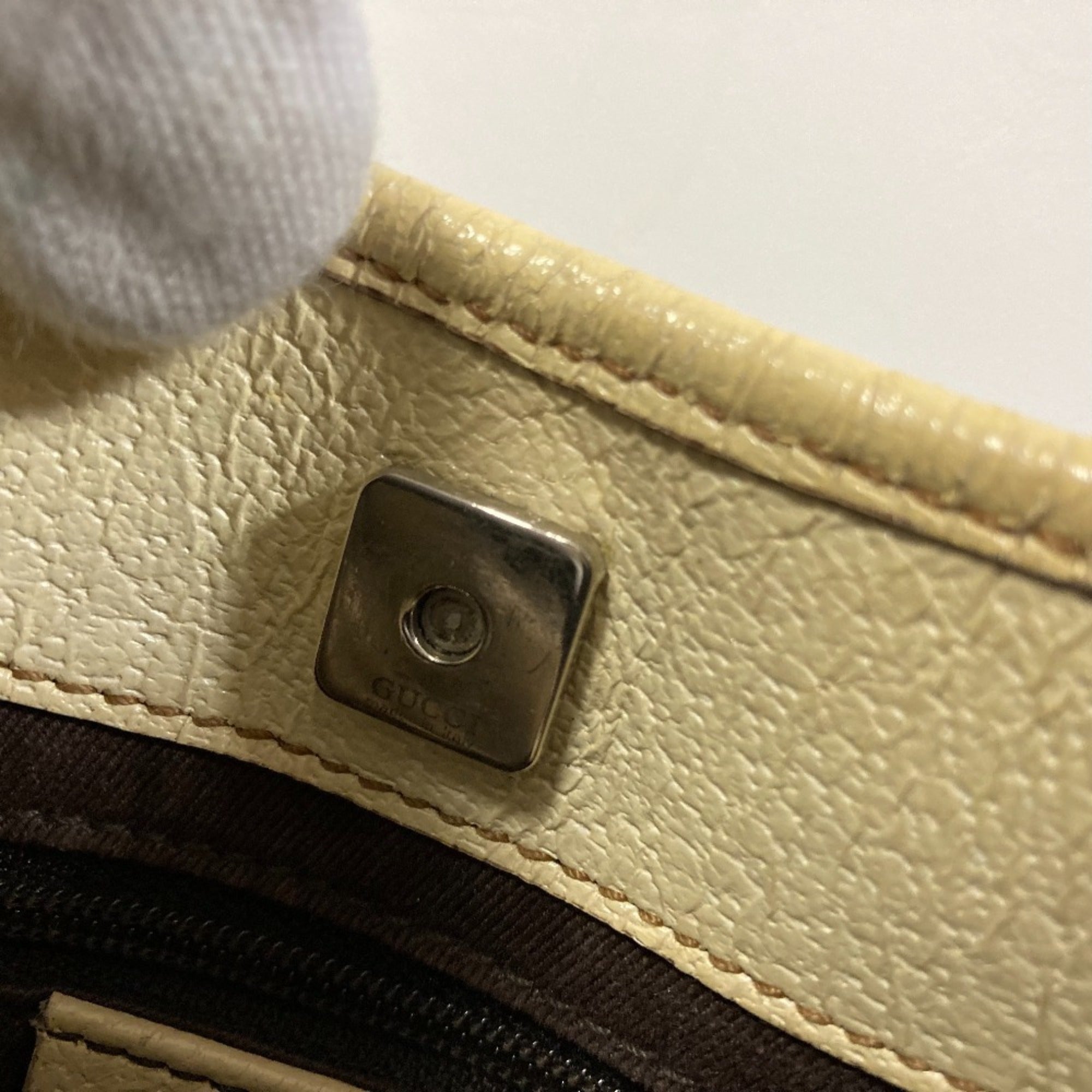Vintage Zip Tote GG Canvas with Leather Medium