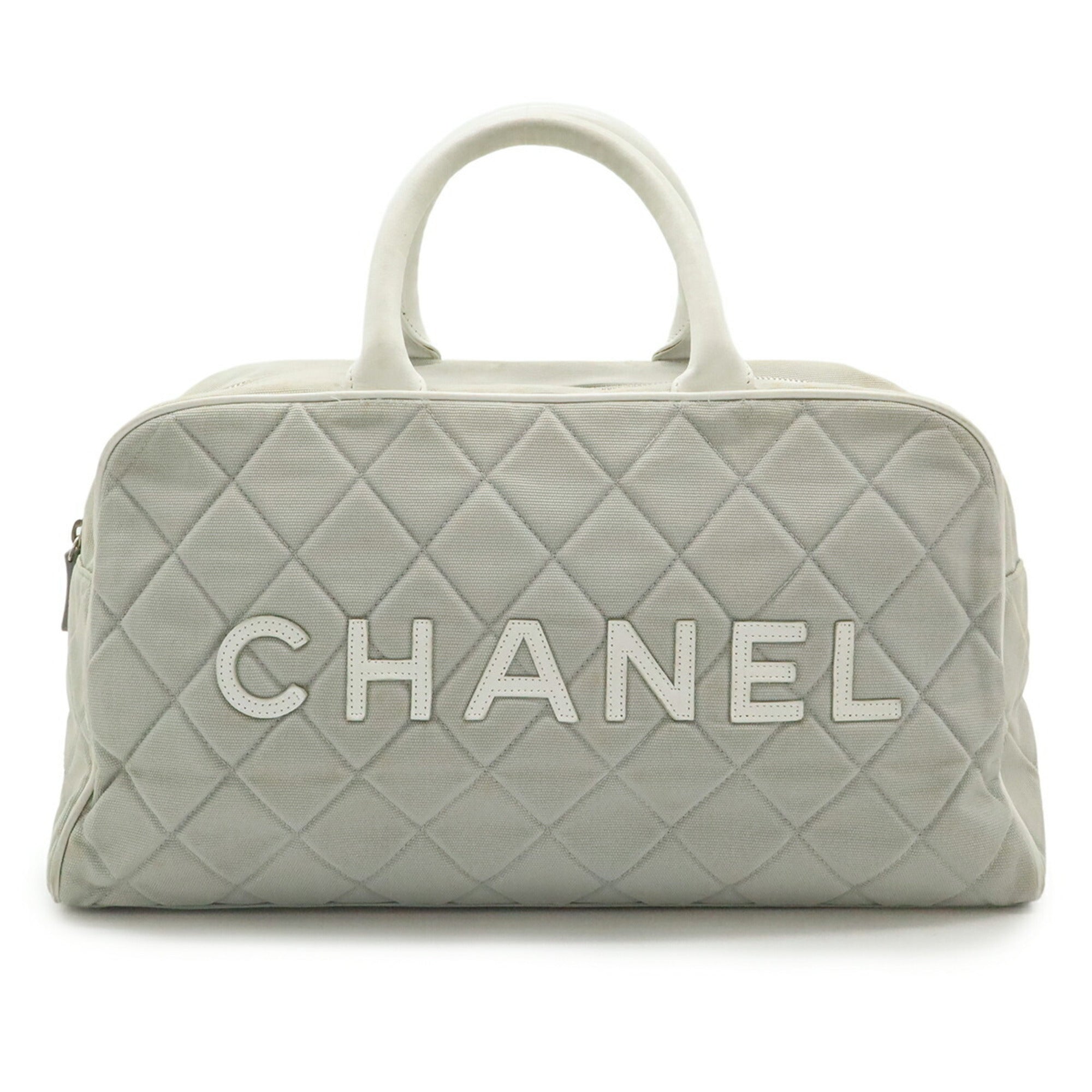 Vintage Logo Bowler Bag Quilted Canvas Medium