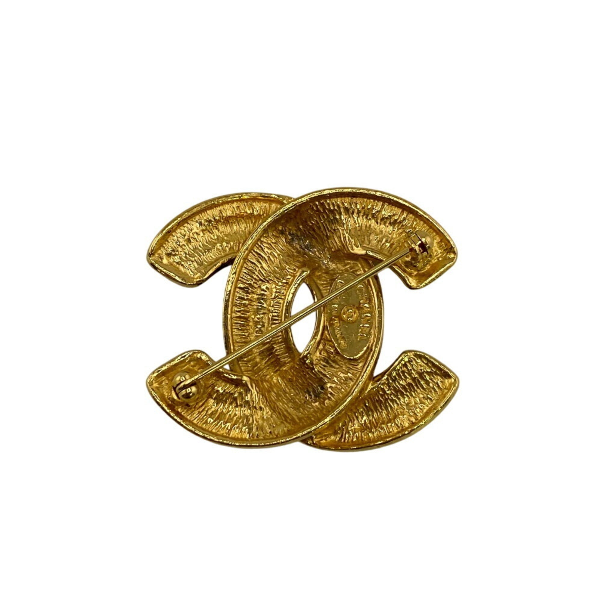 CC Logo Brooch Metal
