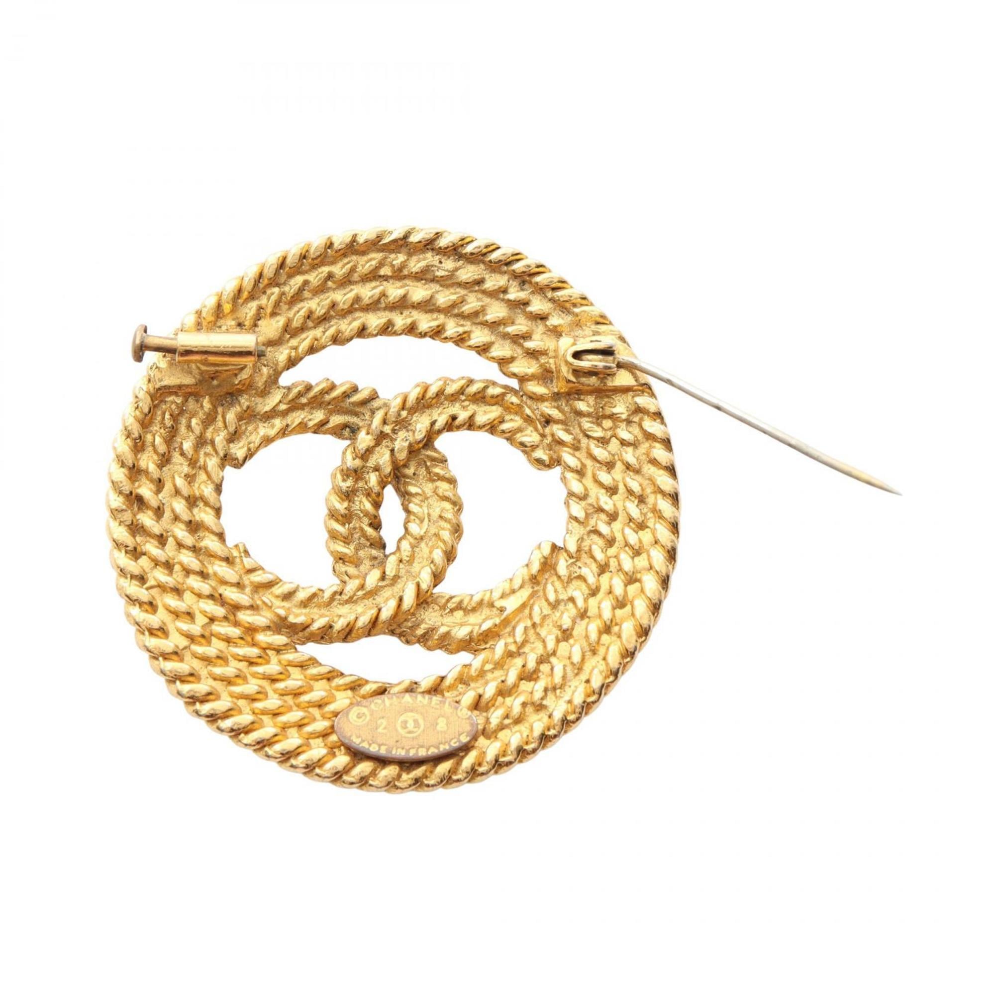 CC Logo Brooch Metal