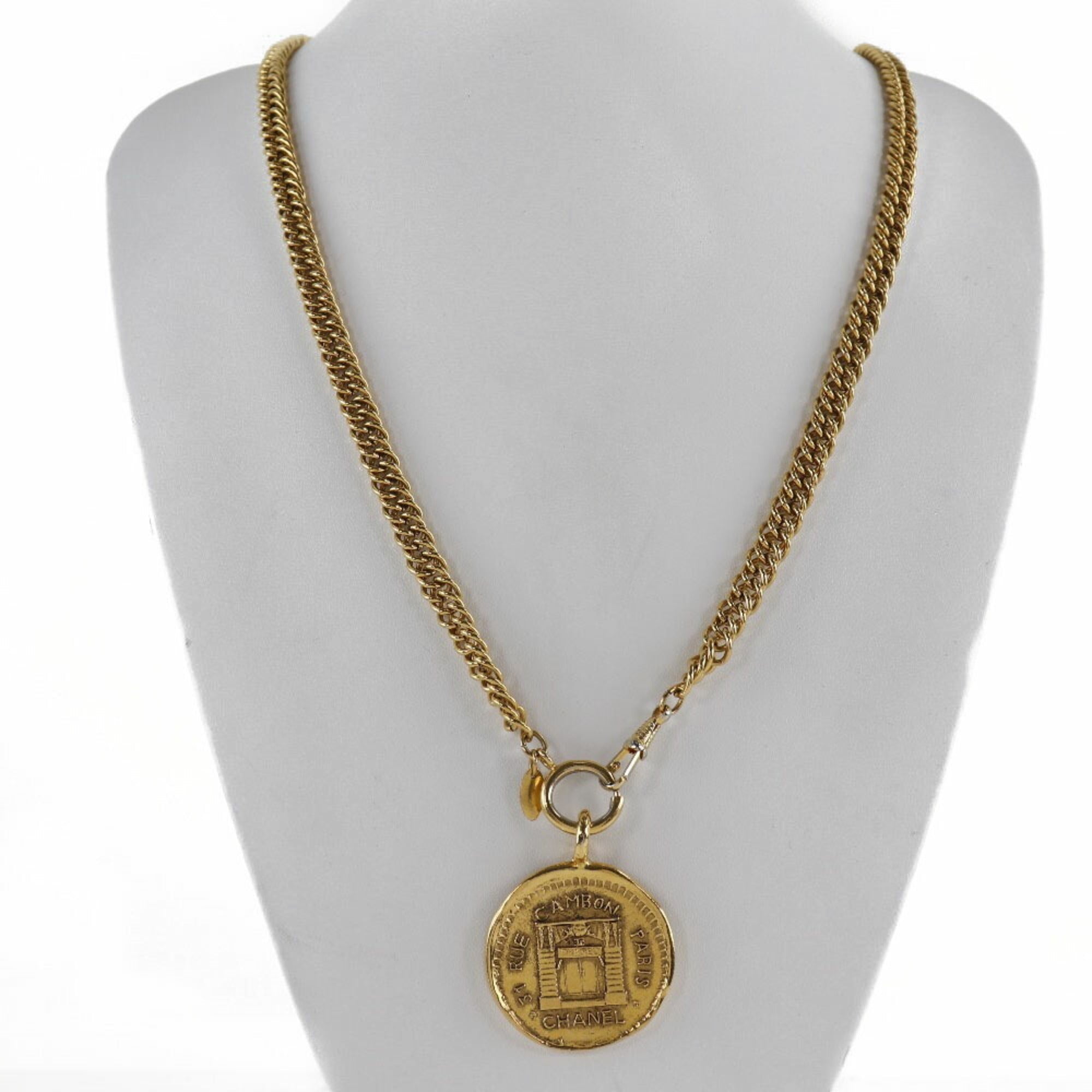 Vintage Cambon Pendant Necklace Metal