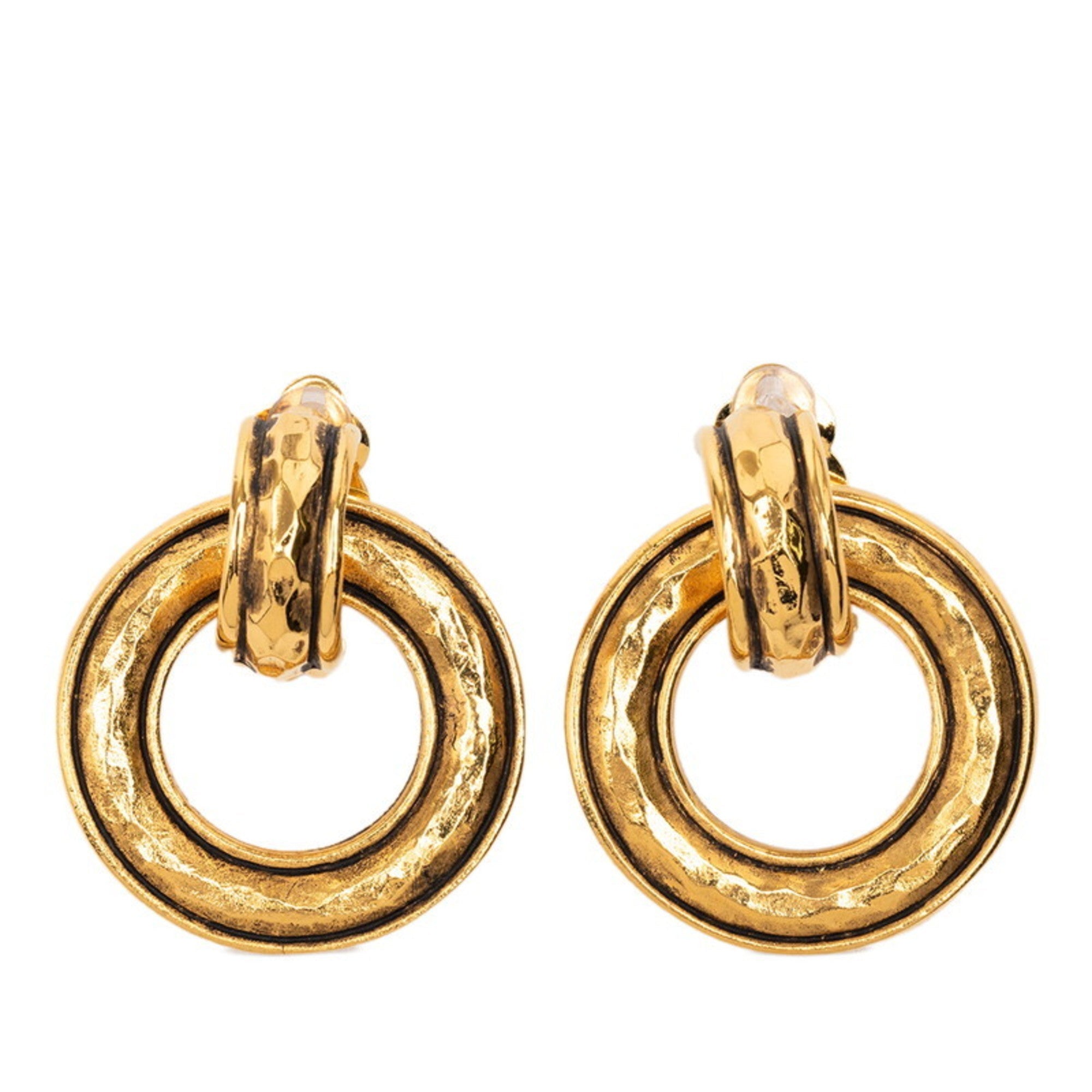 Clip-On Earrings Clip-On Gold-Tone Metal