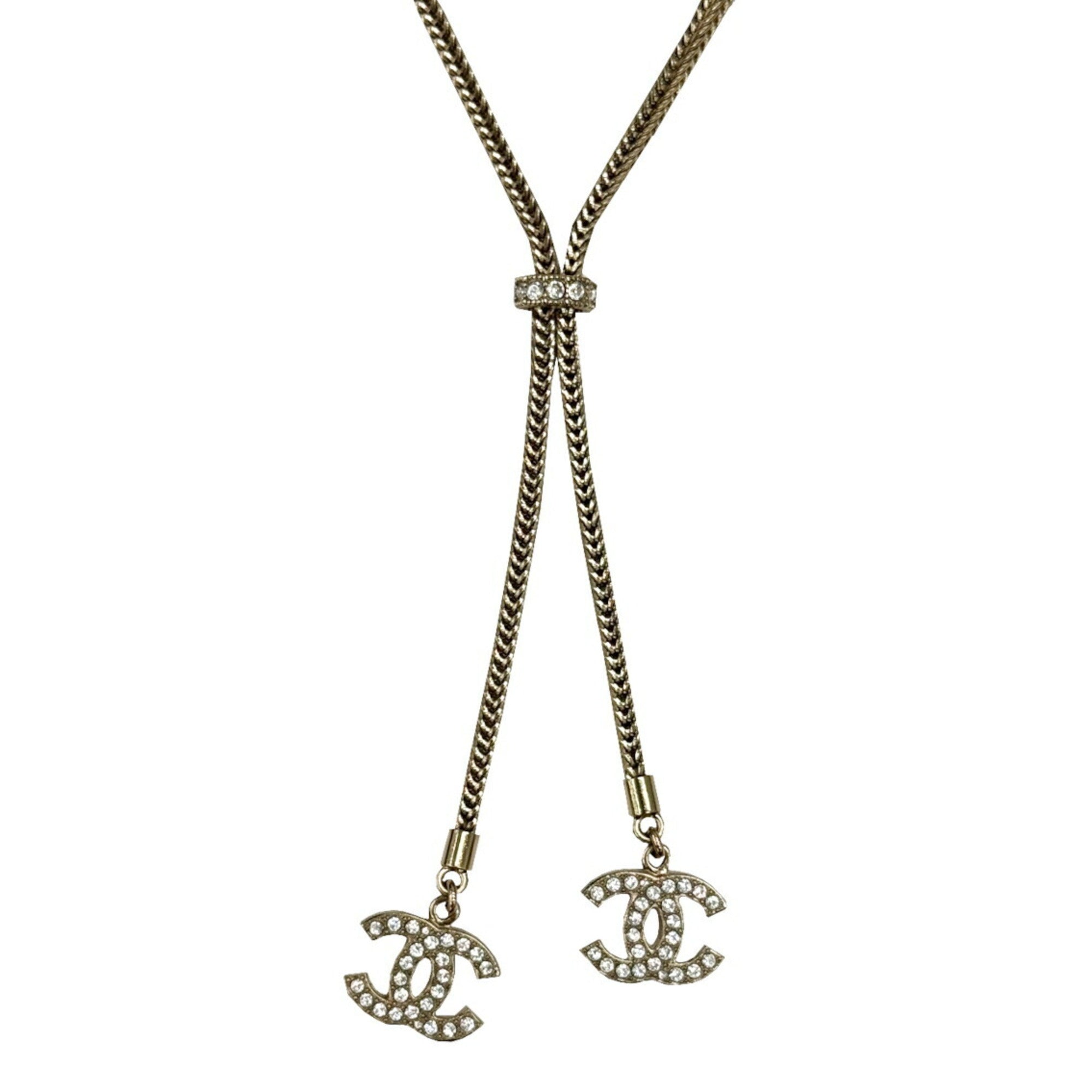 CC Logo Pendant Necklace Metal