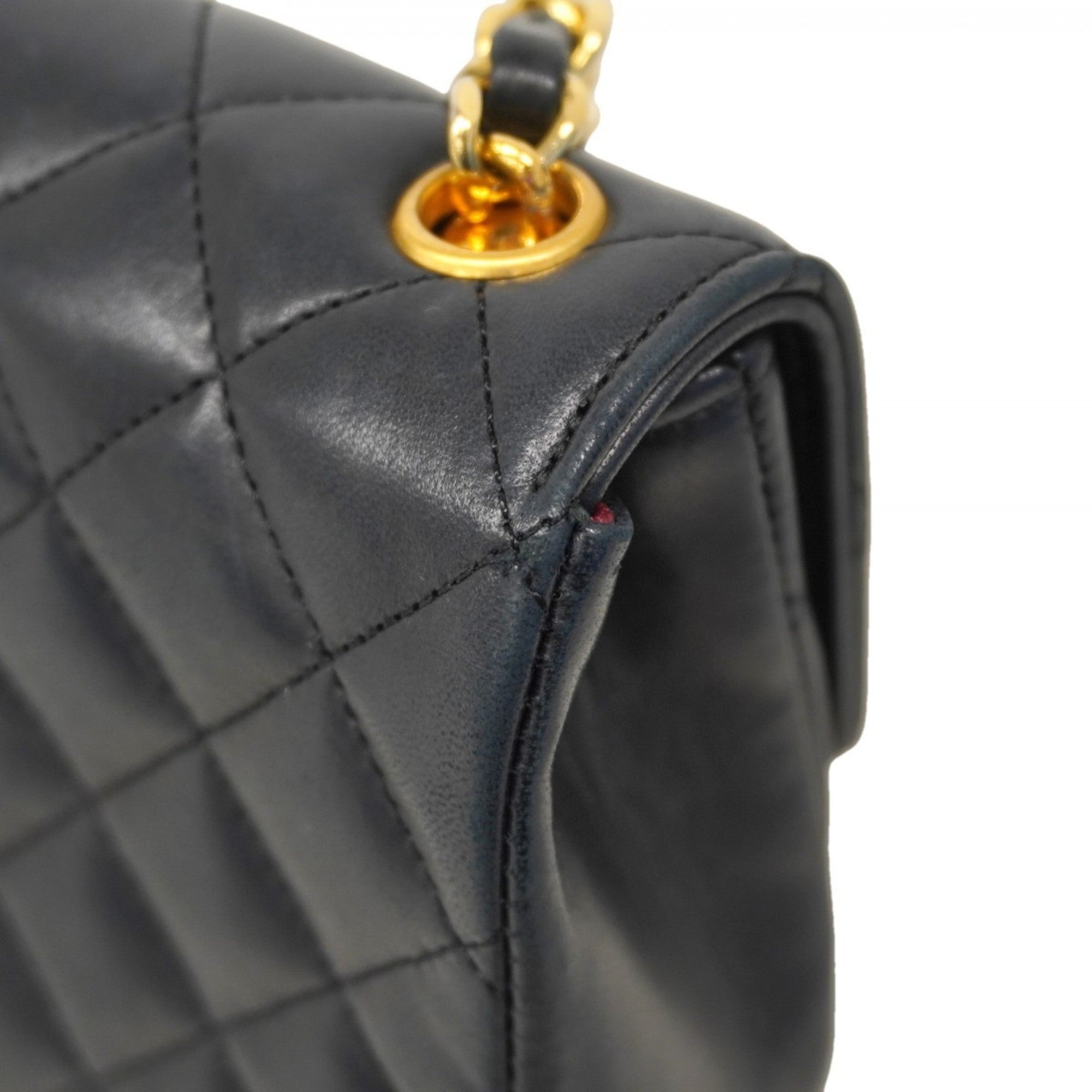 Vintage CC Chain Flap Bag Quilted Lambskin Mini