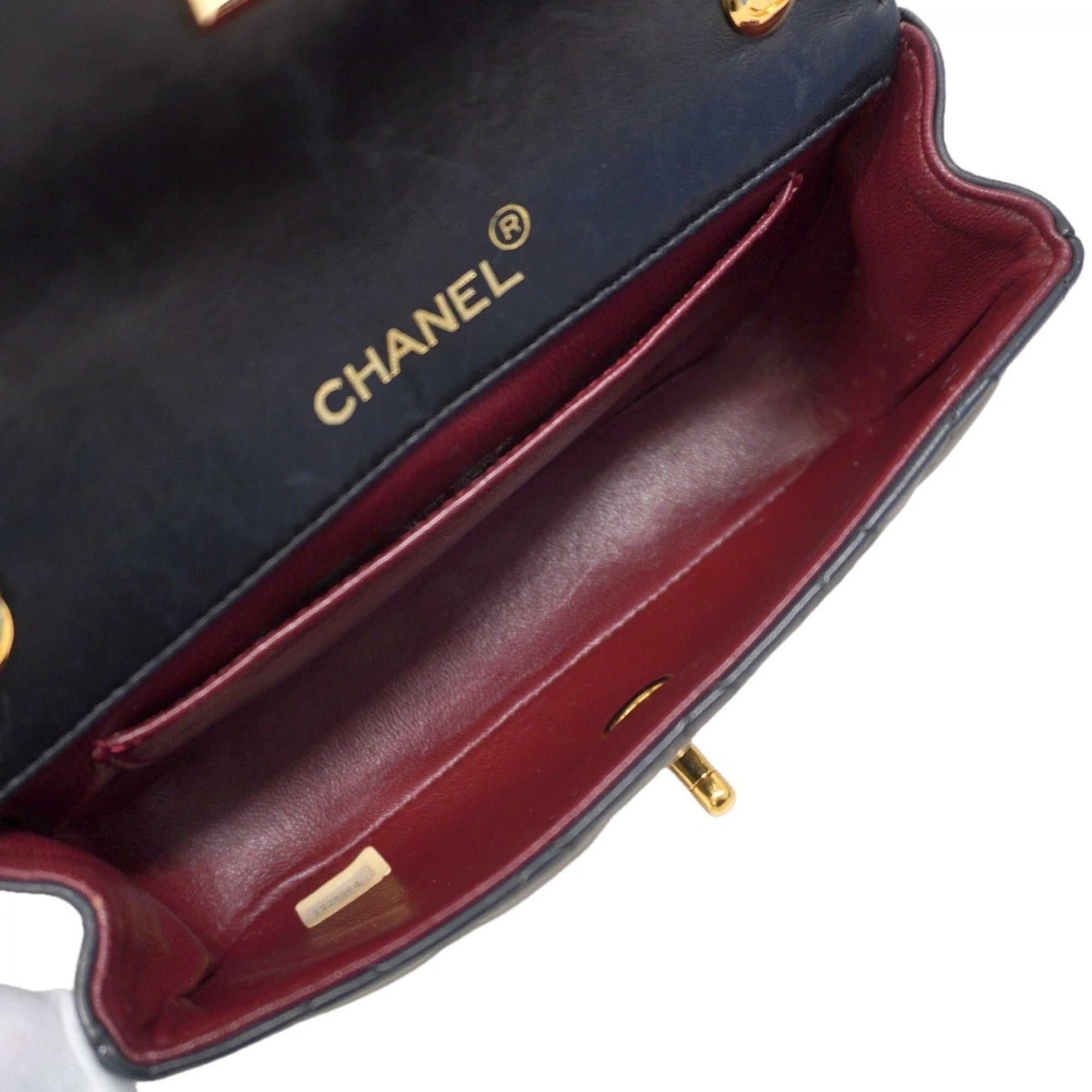 Vintage CC Chain Flap Bag Quilted Lambskin Mini