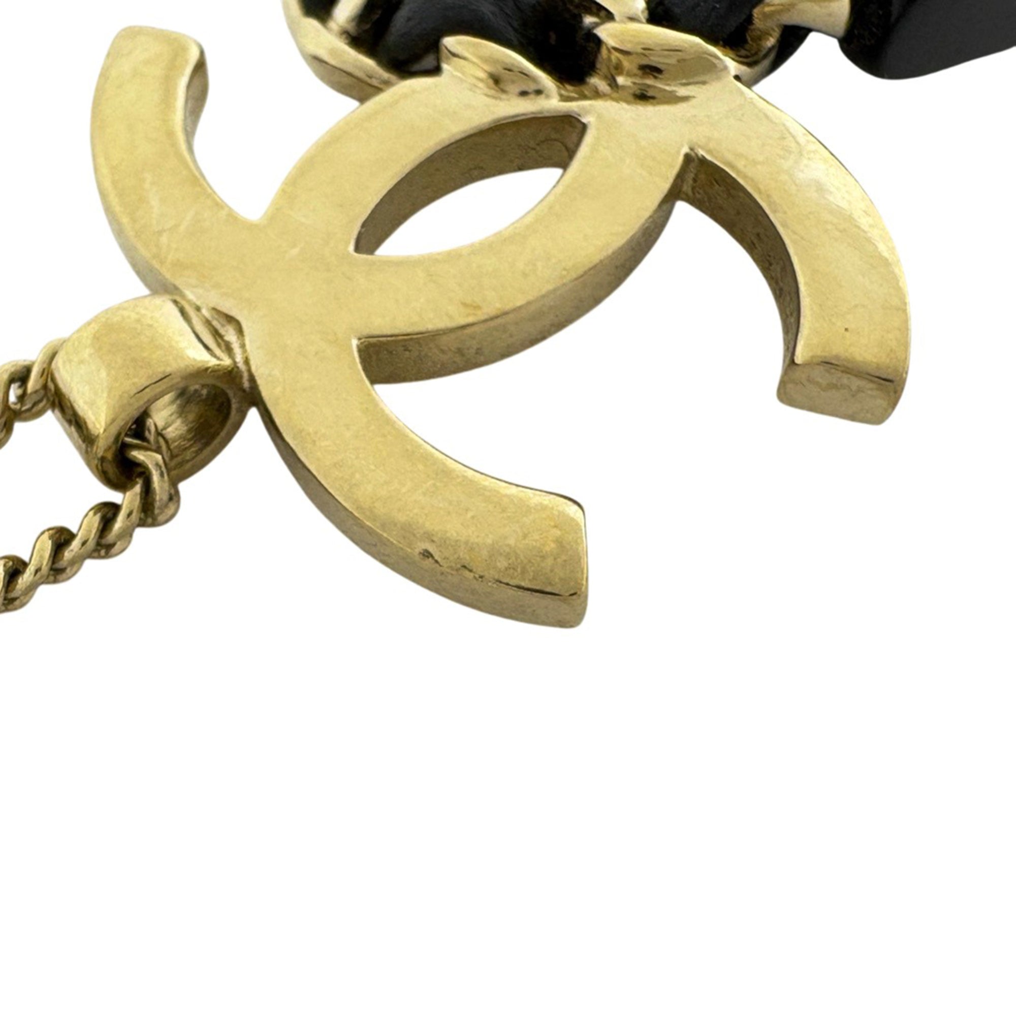 CC Logo Chain Pendant Necklace Metal
