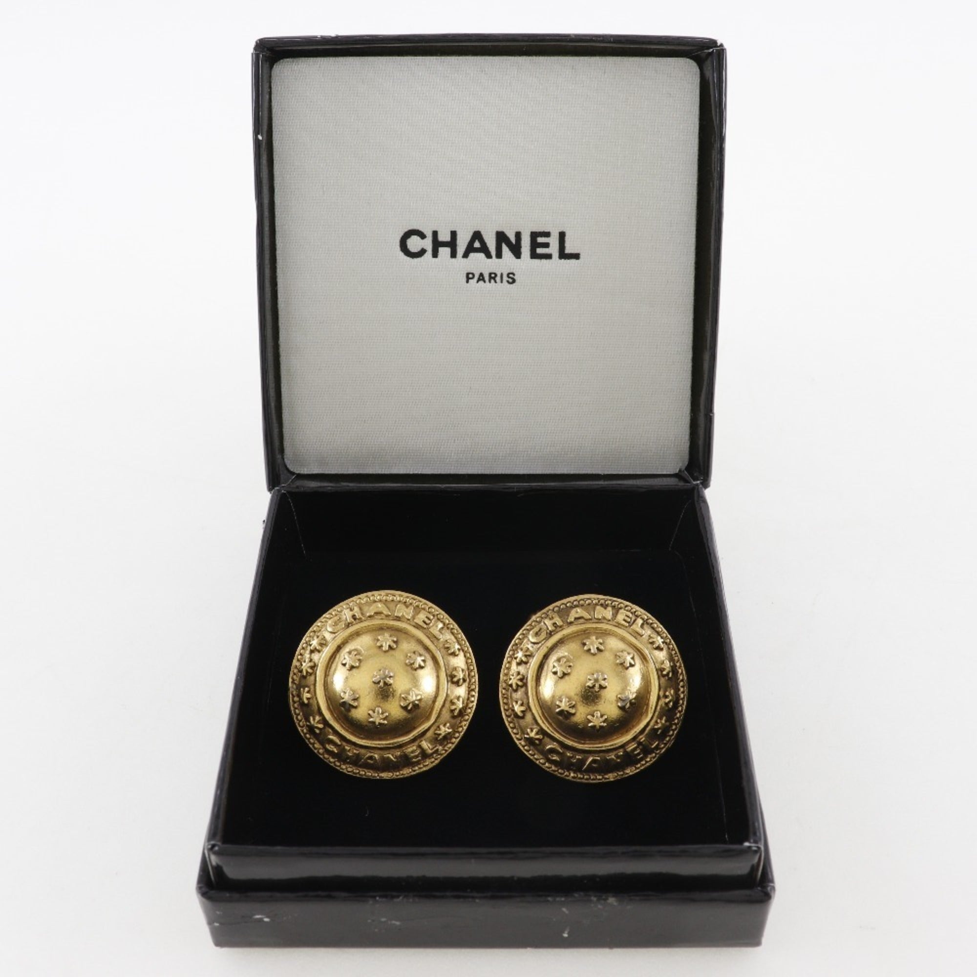 Flower Cufflinks Gold Plated Metal Bracelet