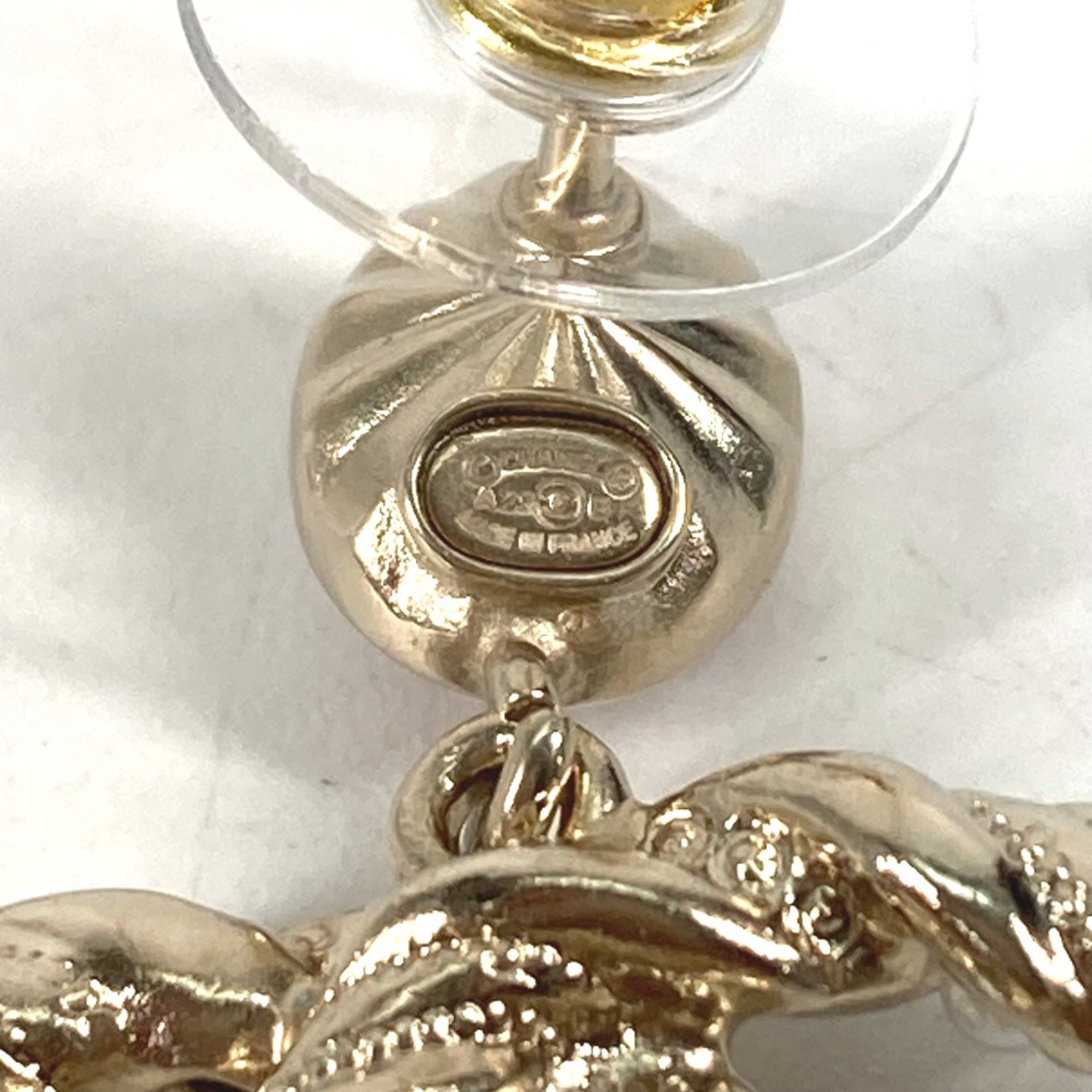 Earrings Gold-Tone Metal