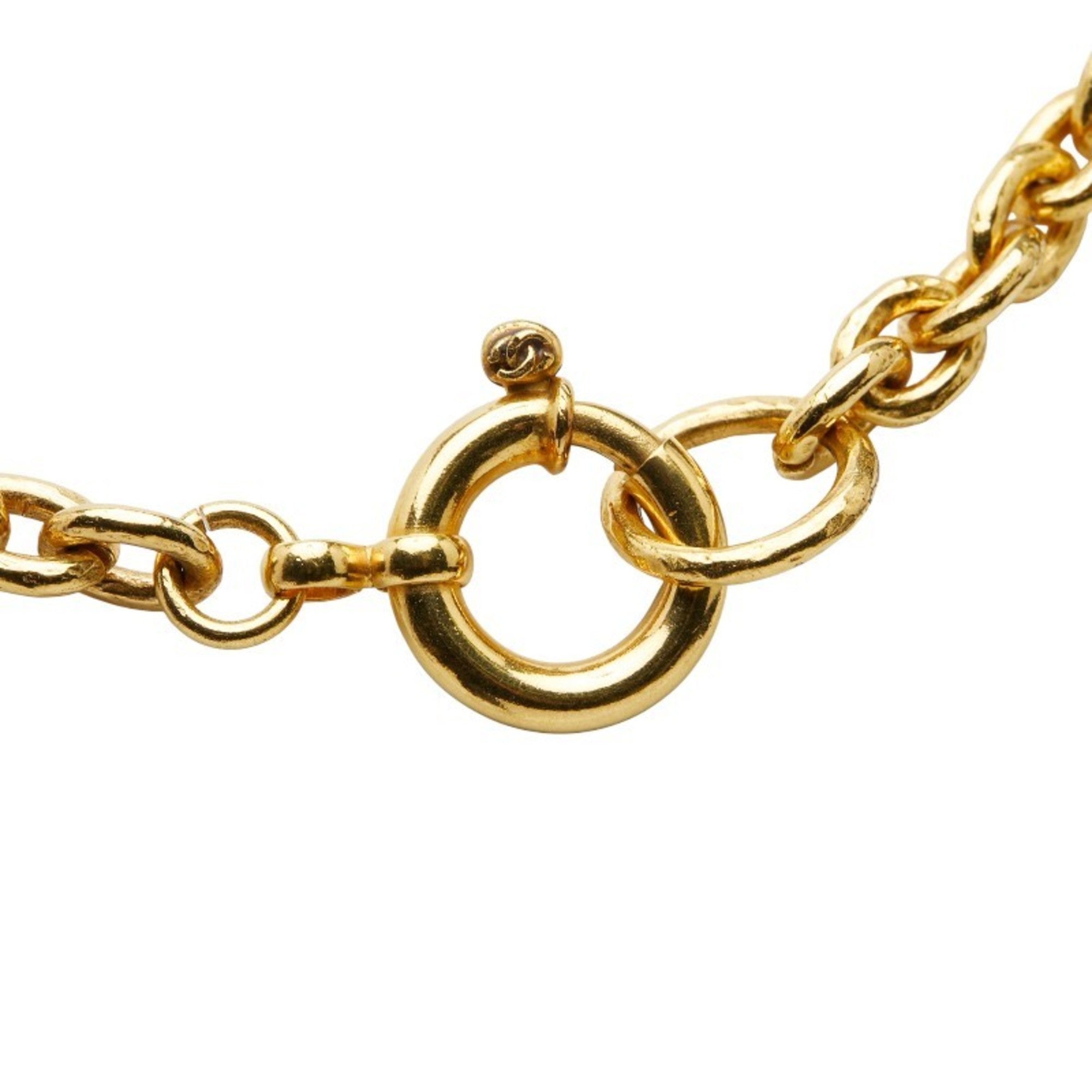 CC Logo Pendant Necklace Metal