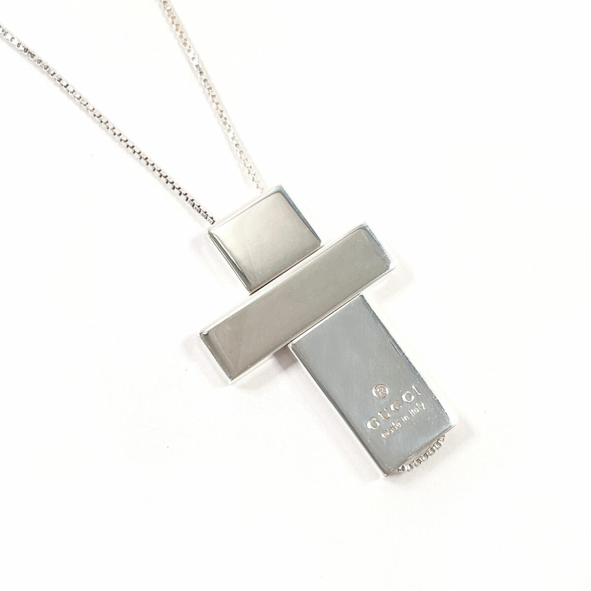 Separate Cross Pendant Necklace Sterling Silver