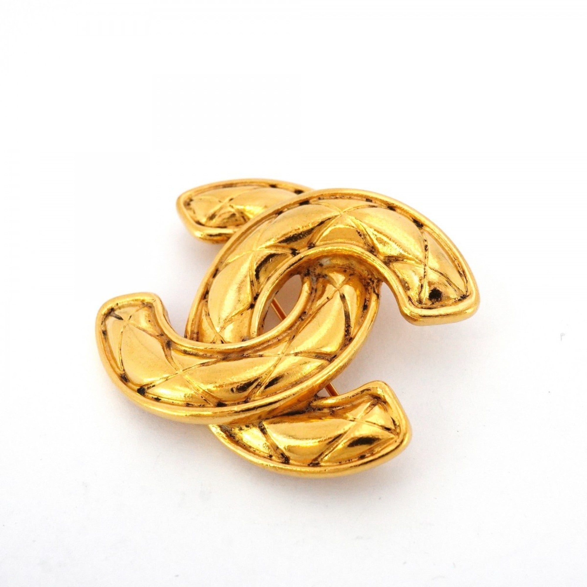 CC Logo Brooch Metal